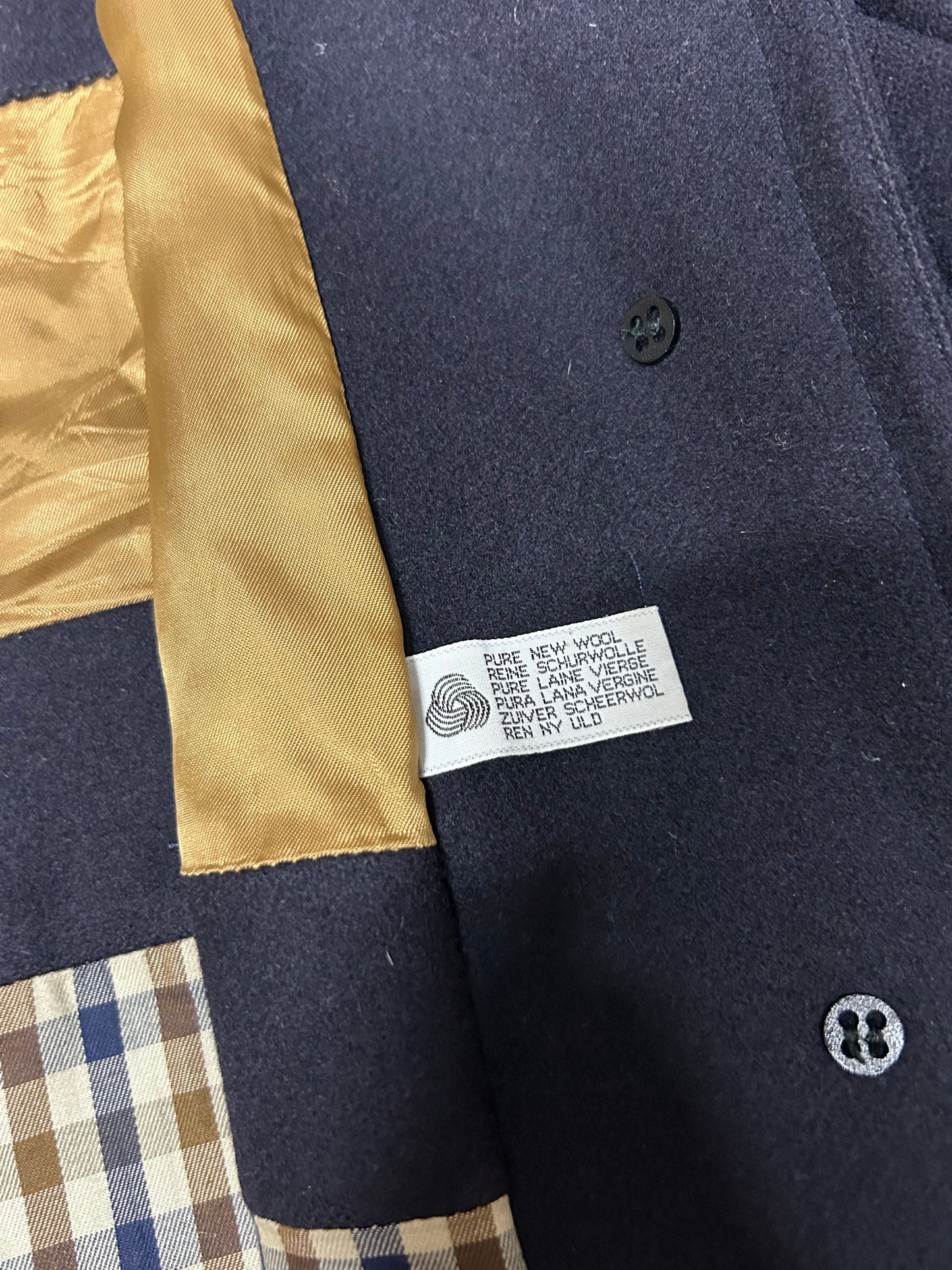 Vintage Aquascutum golf wool coat (M)