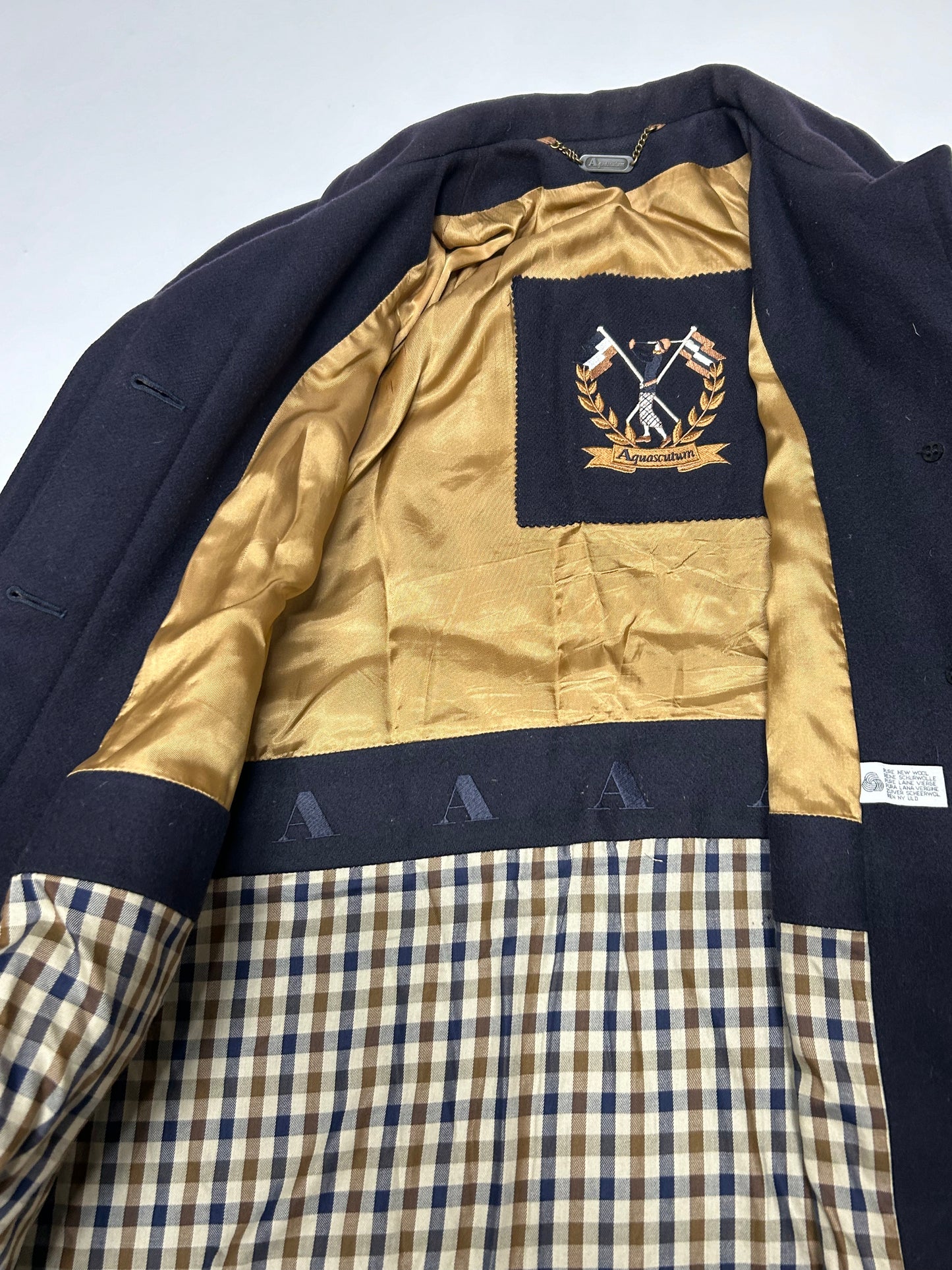 Vintage Aquascutum golf wool coat (M)