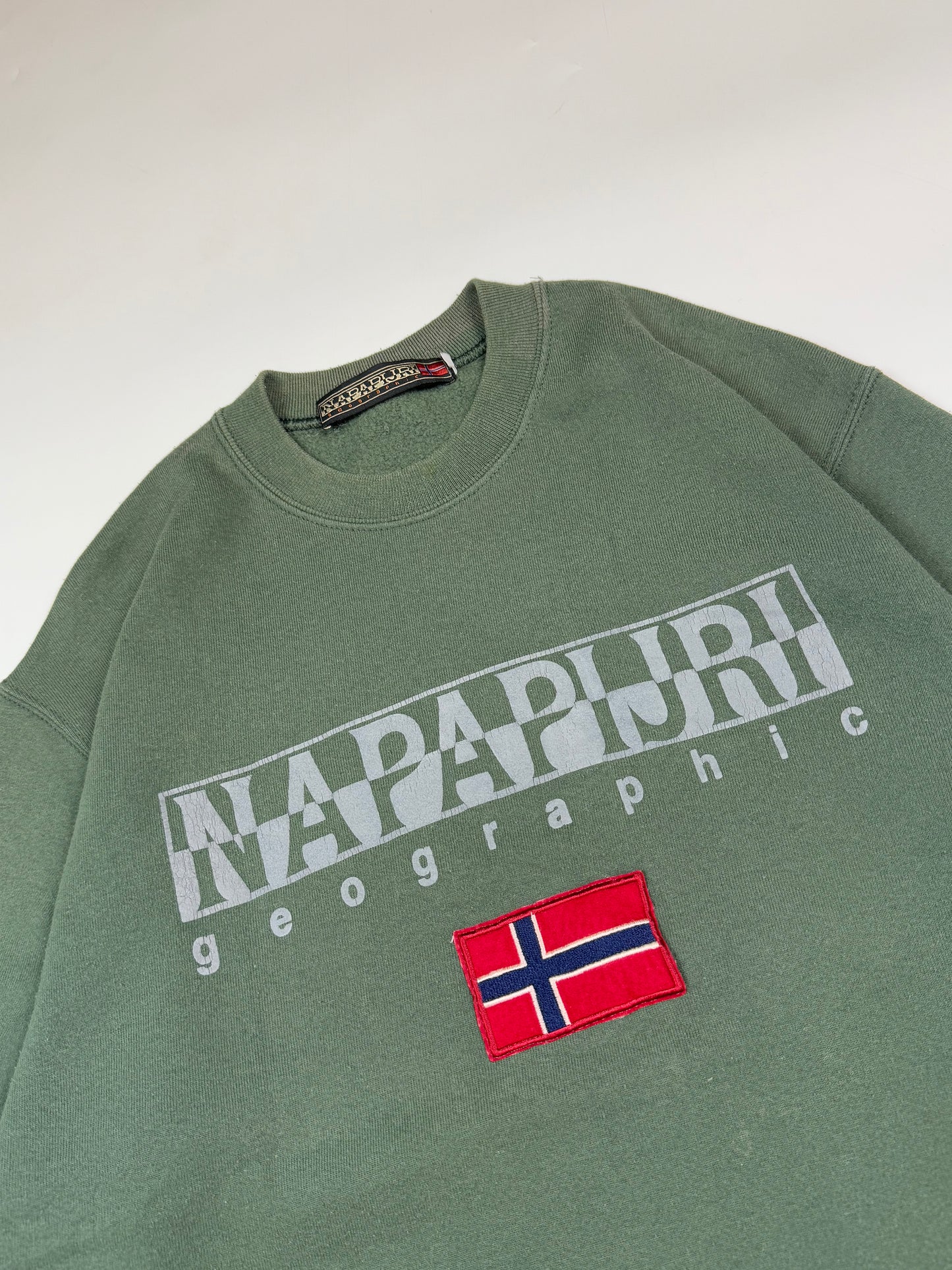 Vintage Napapijri spell out sweatshirt (M)