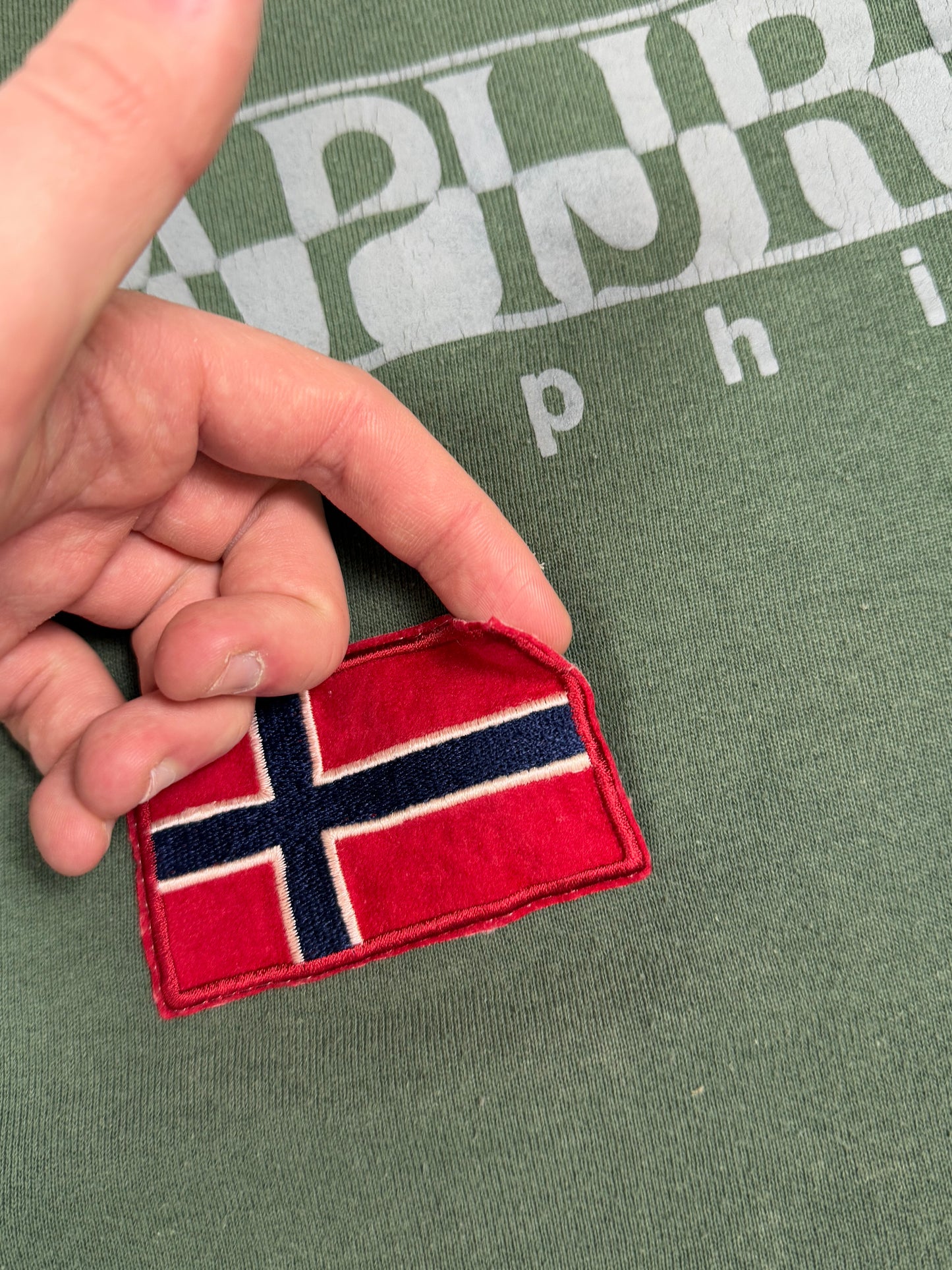 Vintage Napapijri spell out sweatshirt (M)