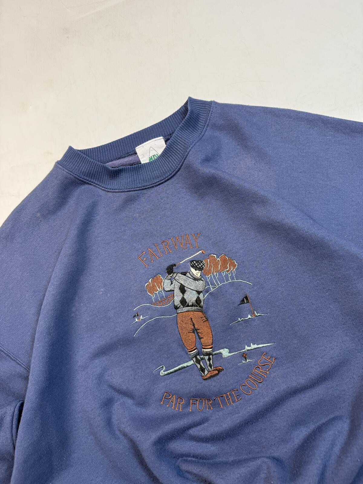 Vintage 90s golf graphic sweatshirt (M)