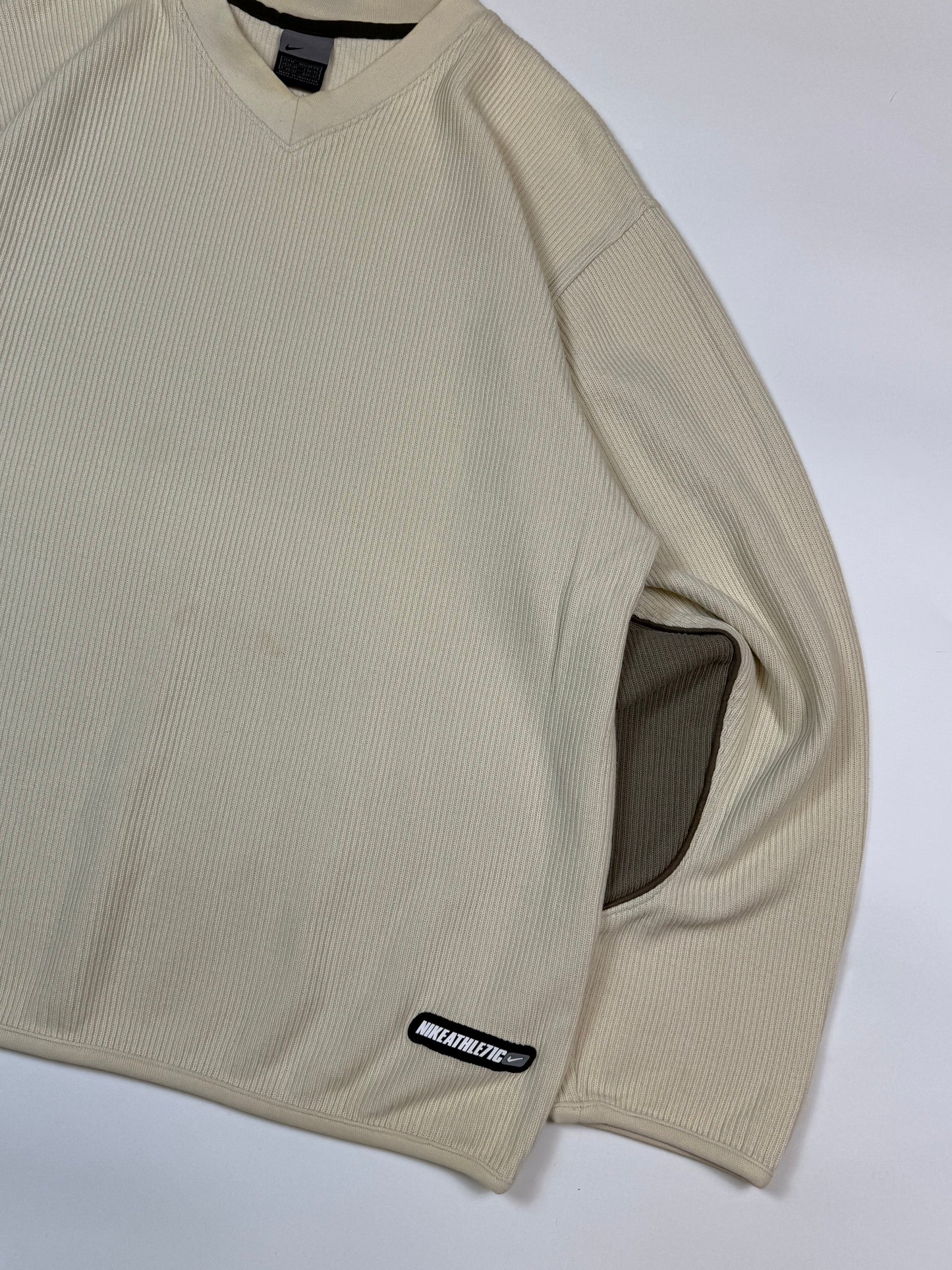 Vintage Nike athletic ribbed sweatshirt (M)