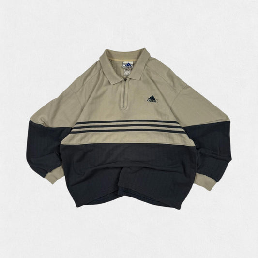 Vintage 90s Adidas quarter zip sweatshirt (L)