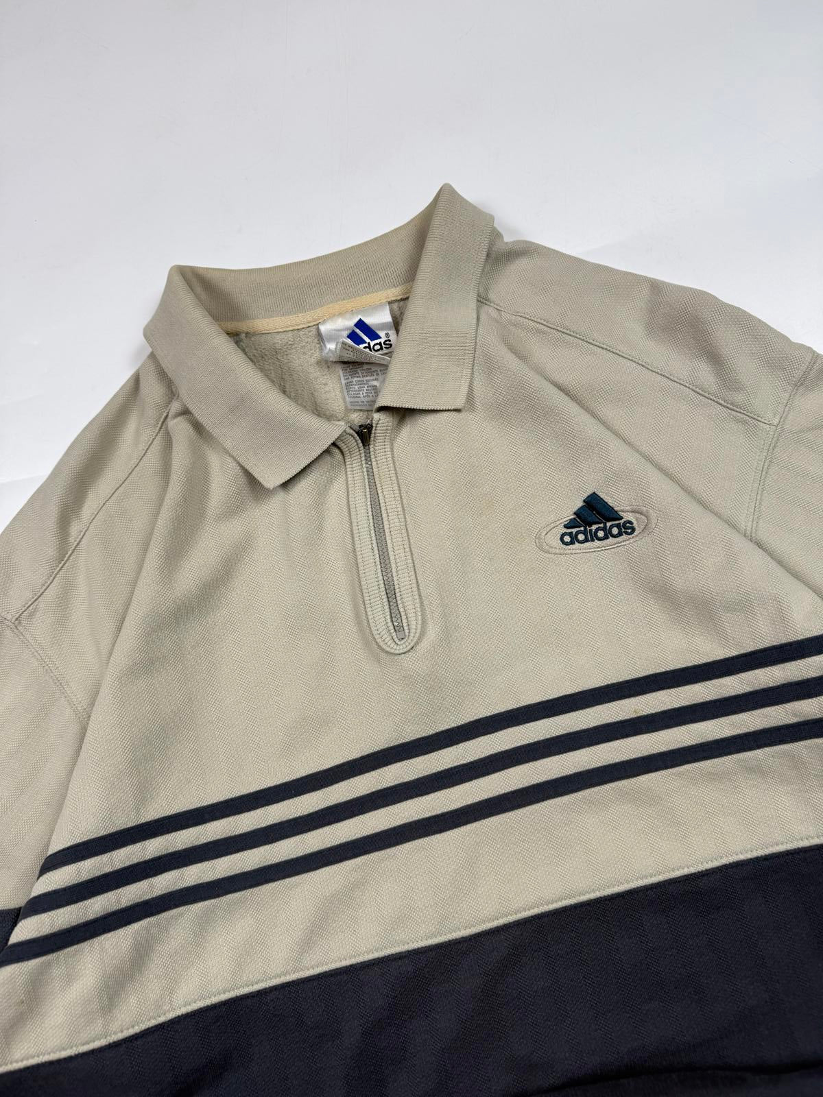Vintage 90s Adidas quarter zip sweatshirt (L)