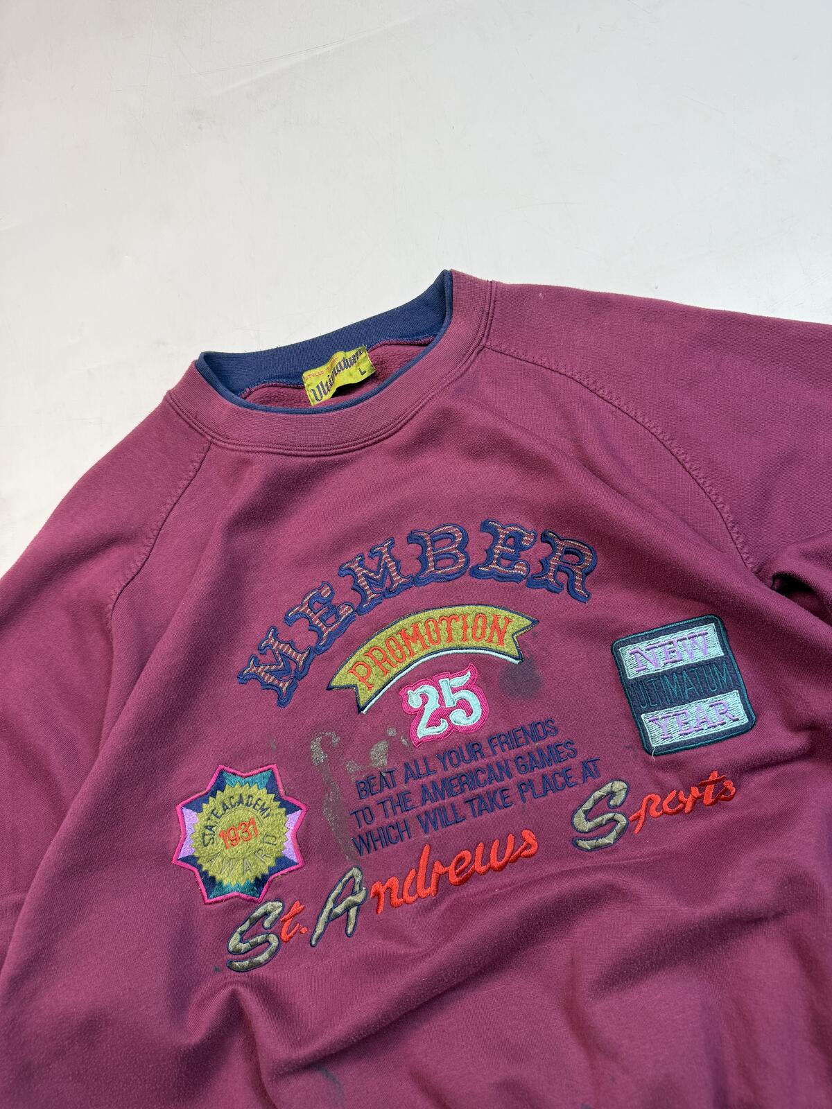 Vintage 90s graphic crewneck sweatshirt (L)
