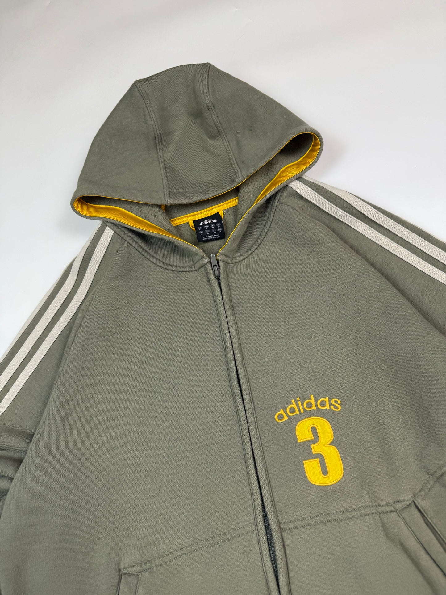 Vintage Adidas spell out full zip hoodie (XL)