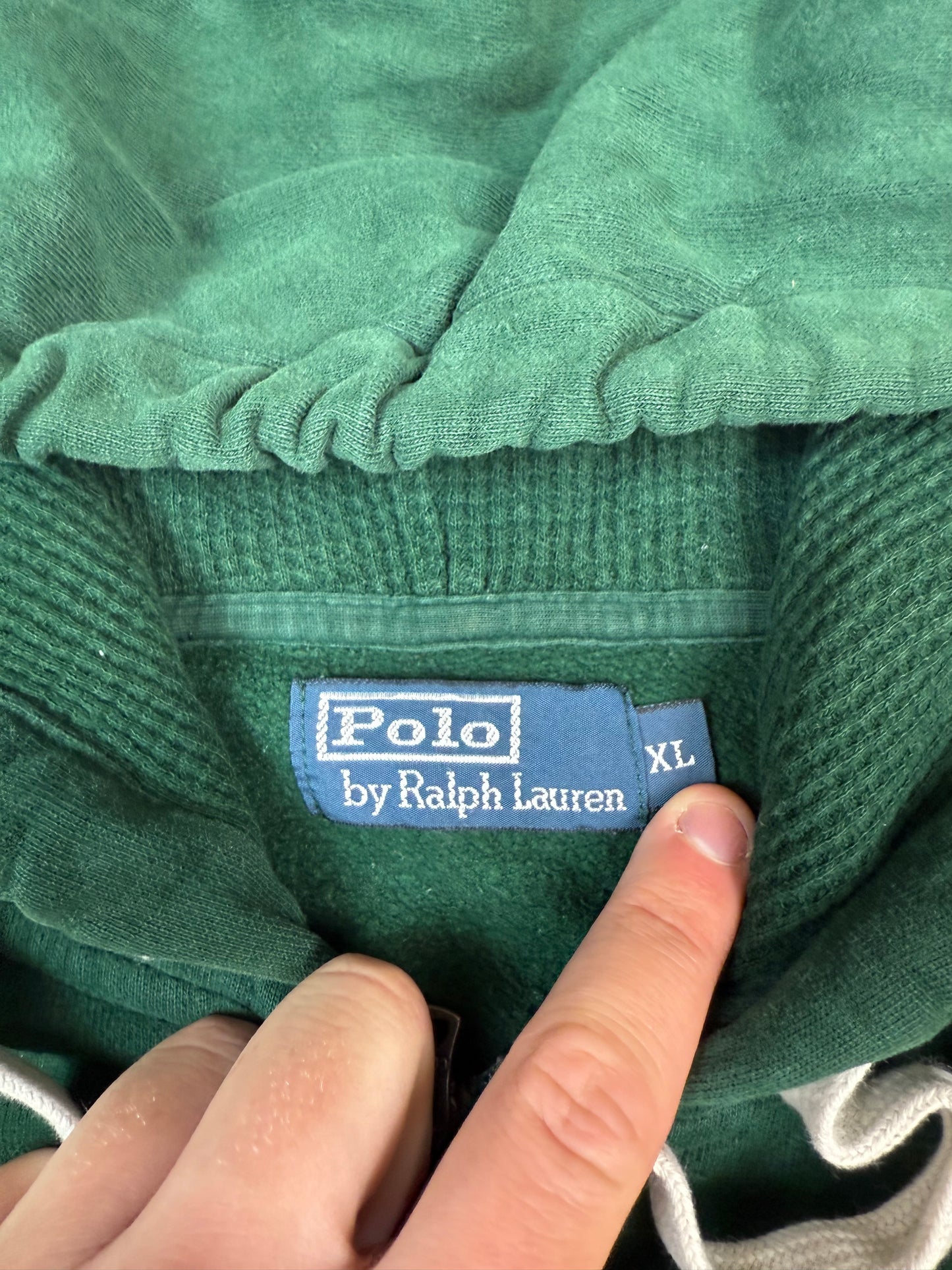Vintage Polo Ralph Lauren big pony full zip hoodie (XL)