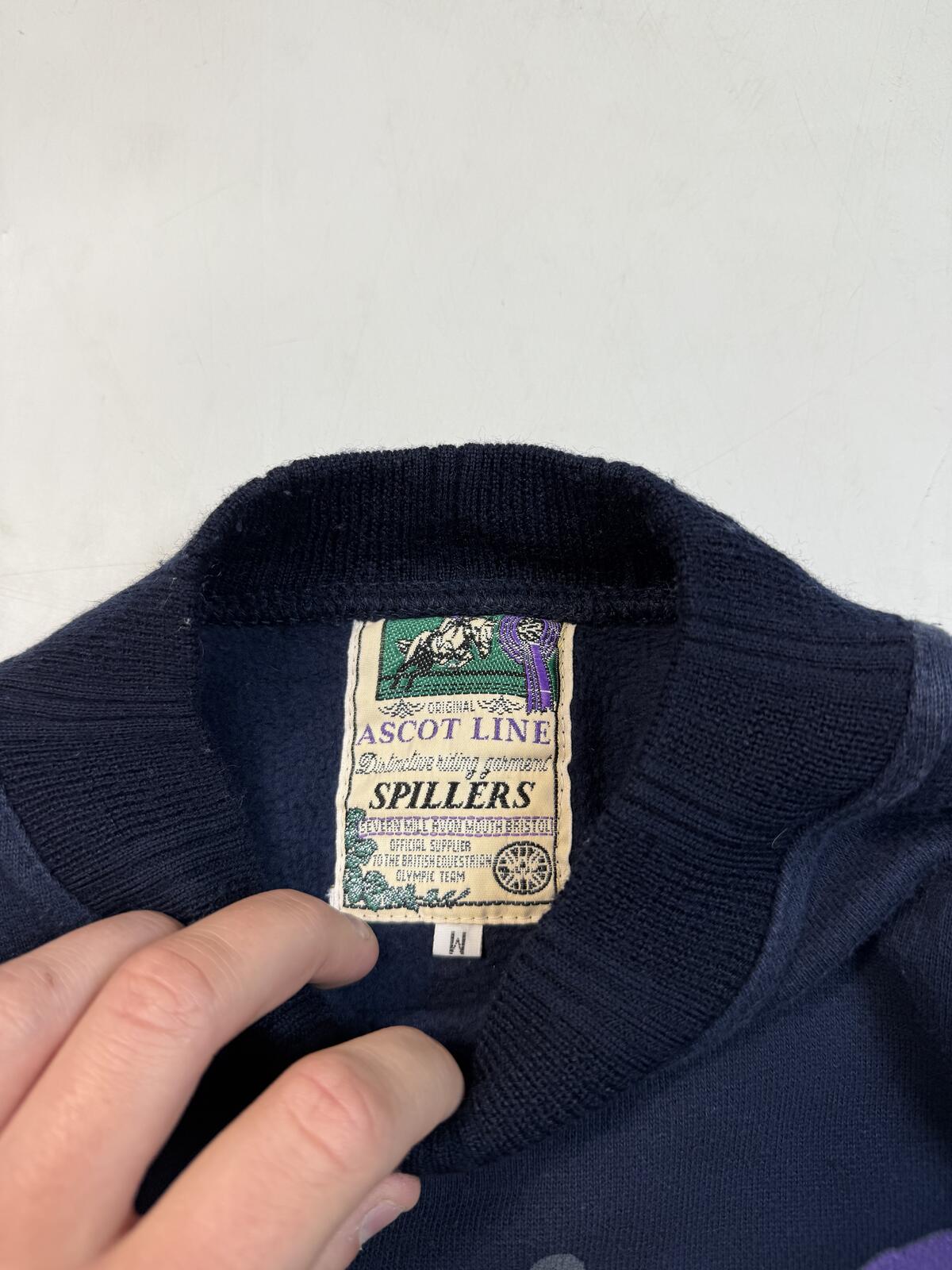 Vintage 90s Ascot horse racing graphic sweatshirt (M)