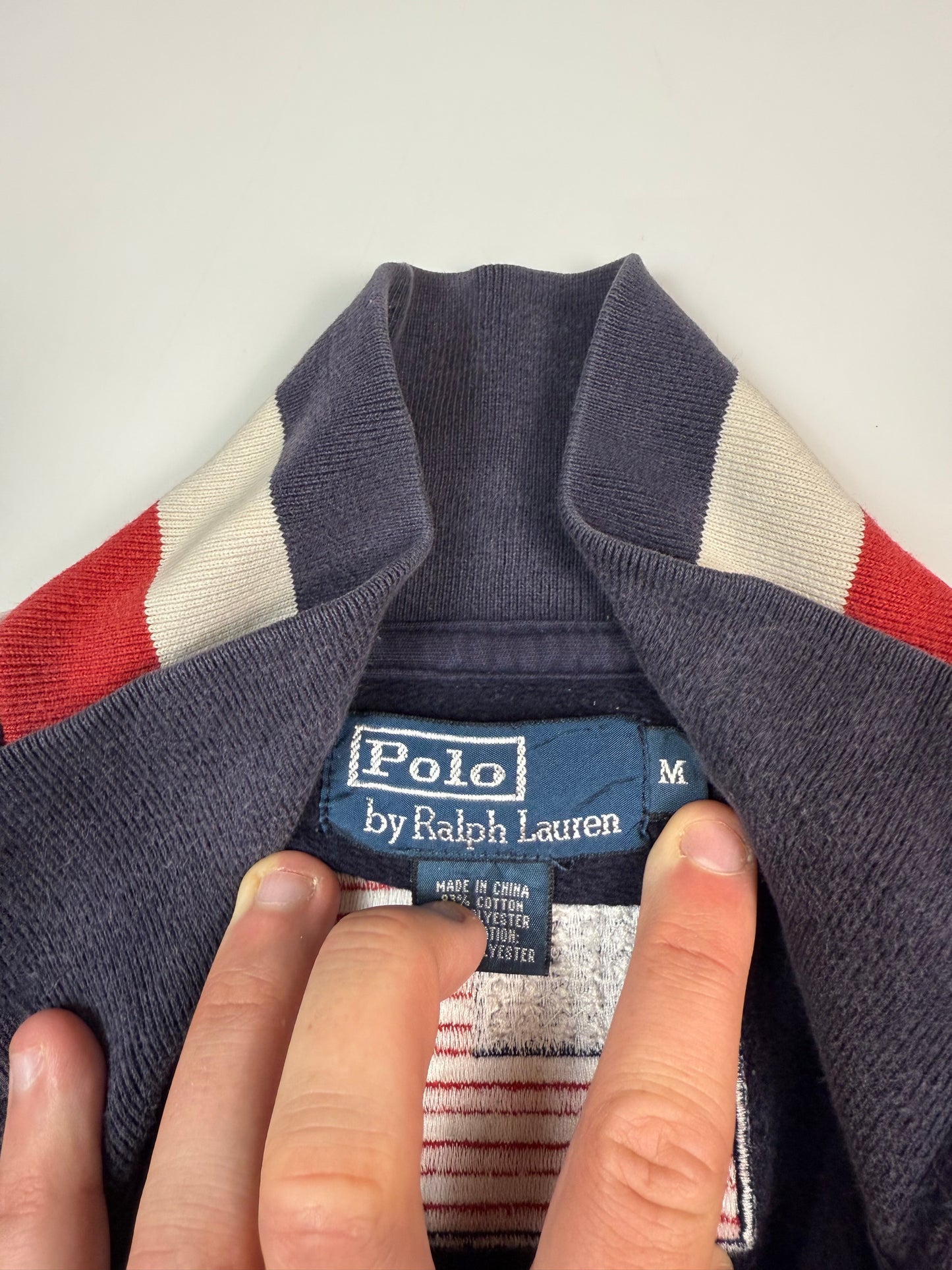 Vintage Polo Ralph Lauren USA big pony track top (M)