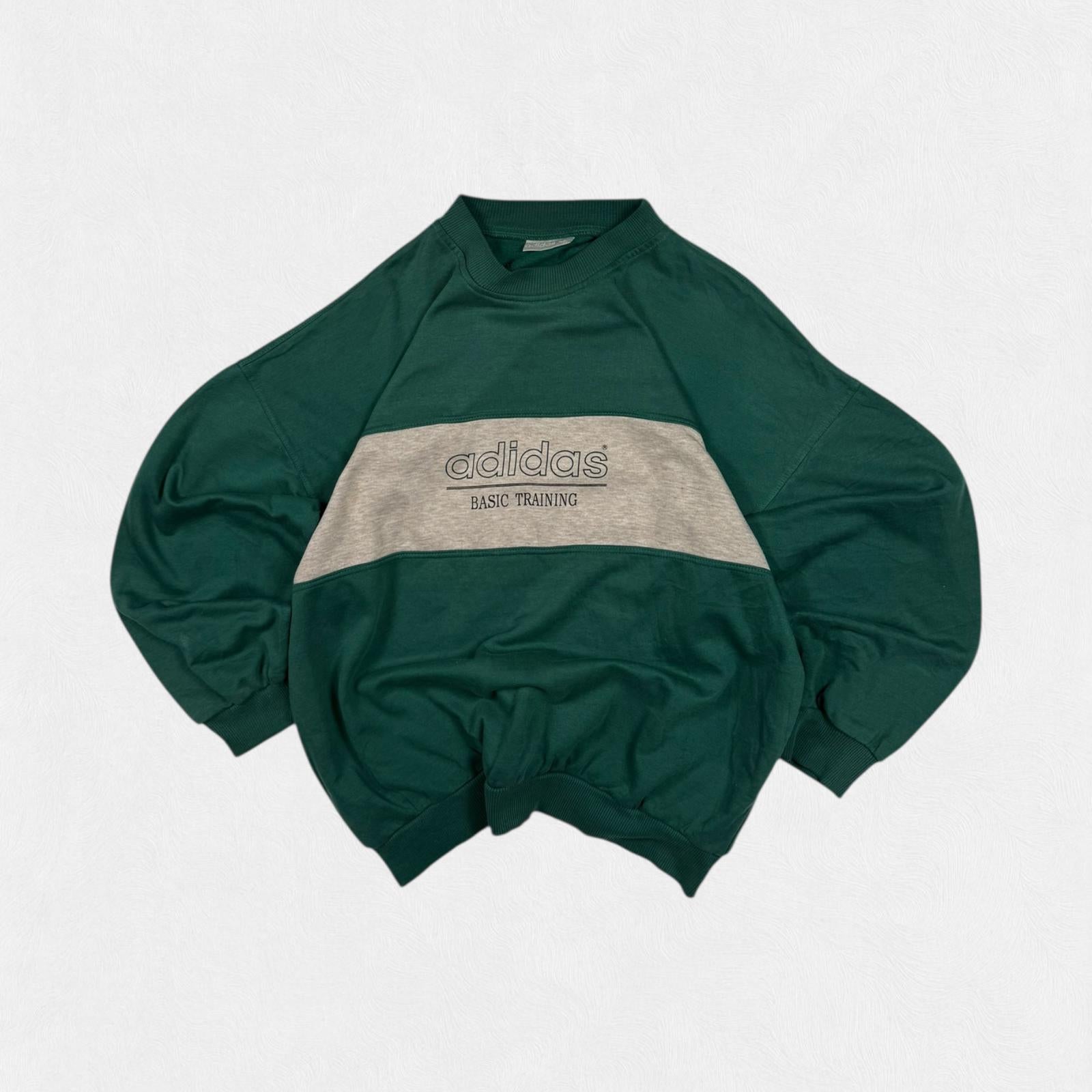 Vintage 90s adidas spell out sweatshirt (XL)