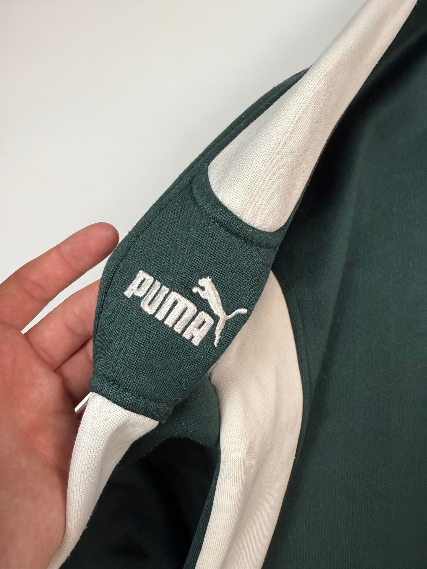 Vintage Puma colour block sweatshirt (L)