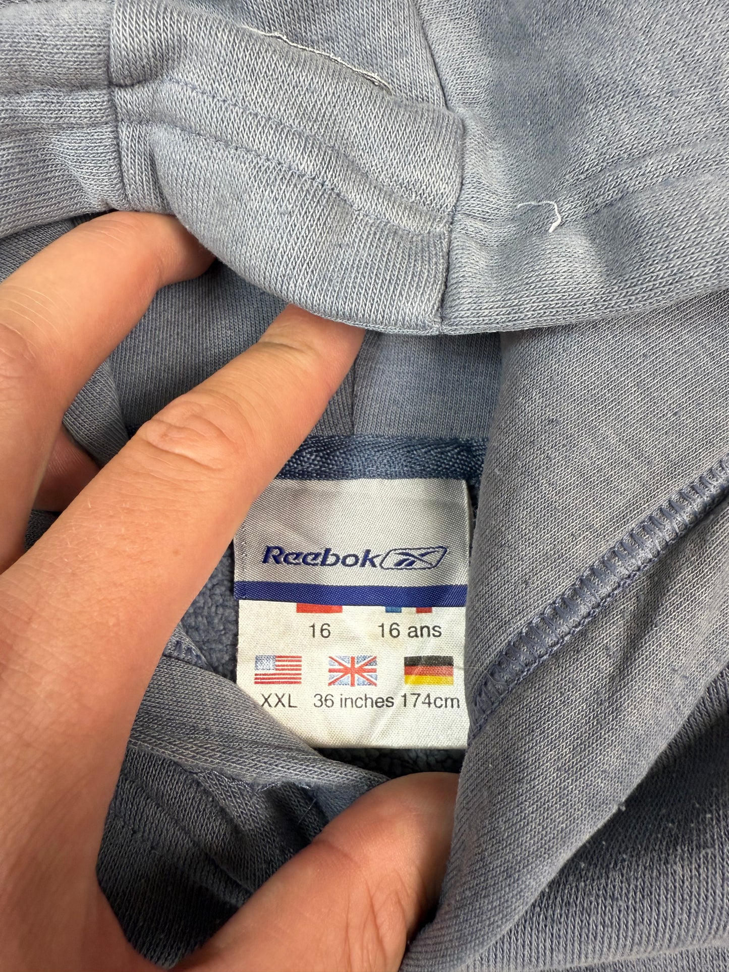 Vintage Reebok outperform spell out hoodie (S)