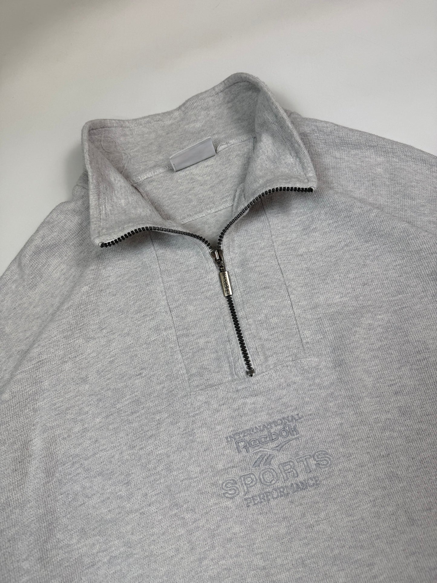 Vintage 90s Reebok international quarter zip sweatshirt (L)