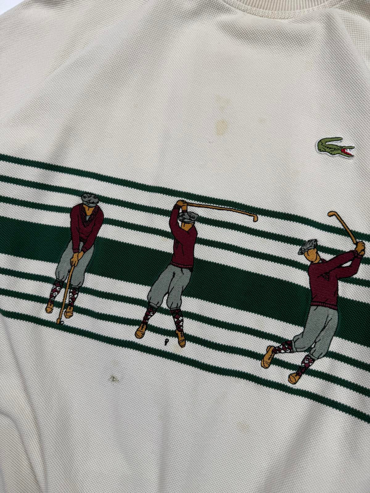 Vintage 80s Lacoste chemise golf sweatshirt (M)