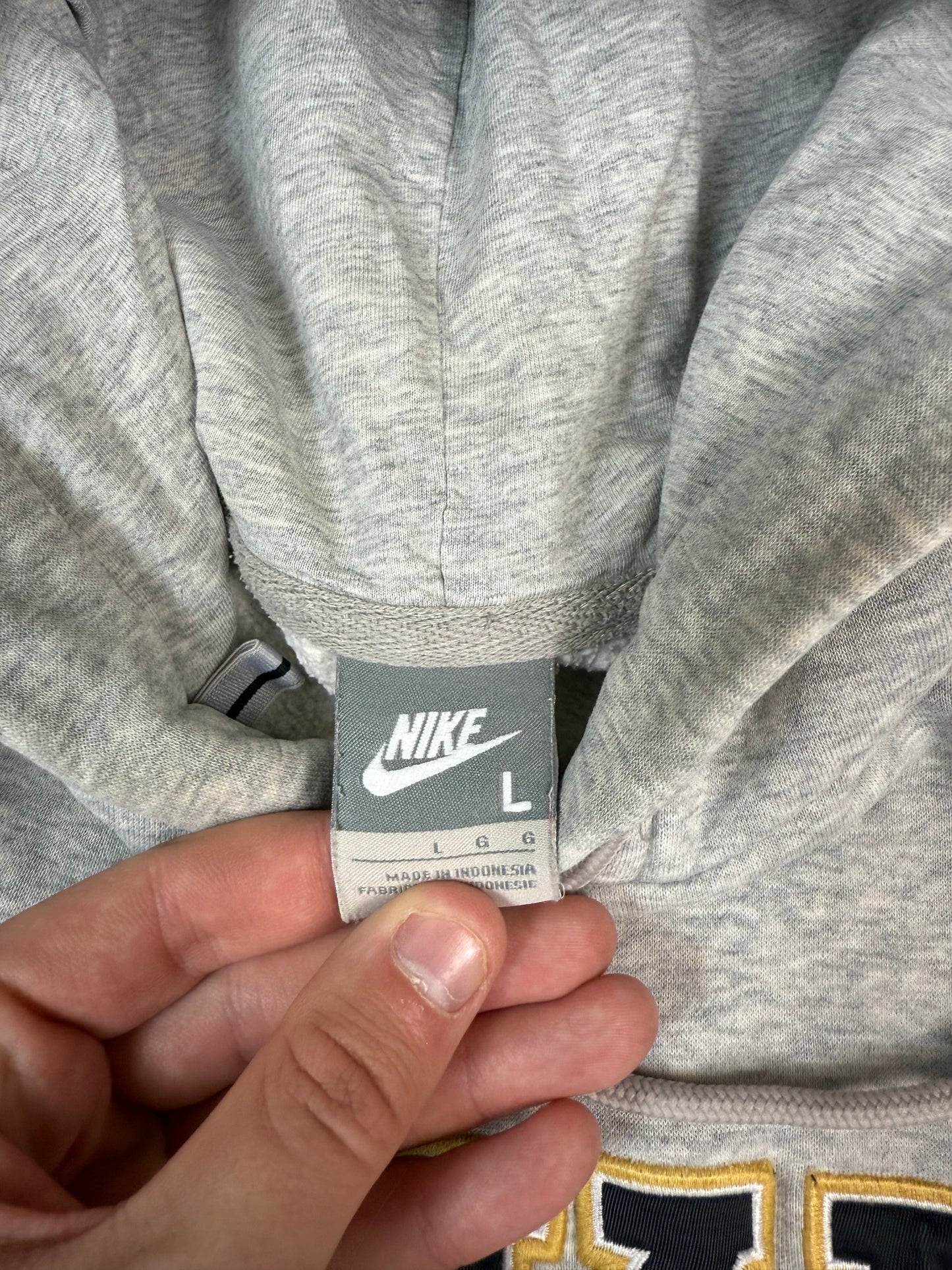 Vintage Nike spell out hoodie (L)