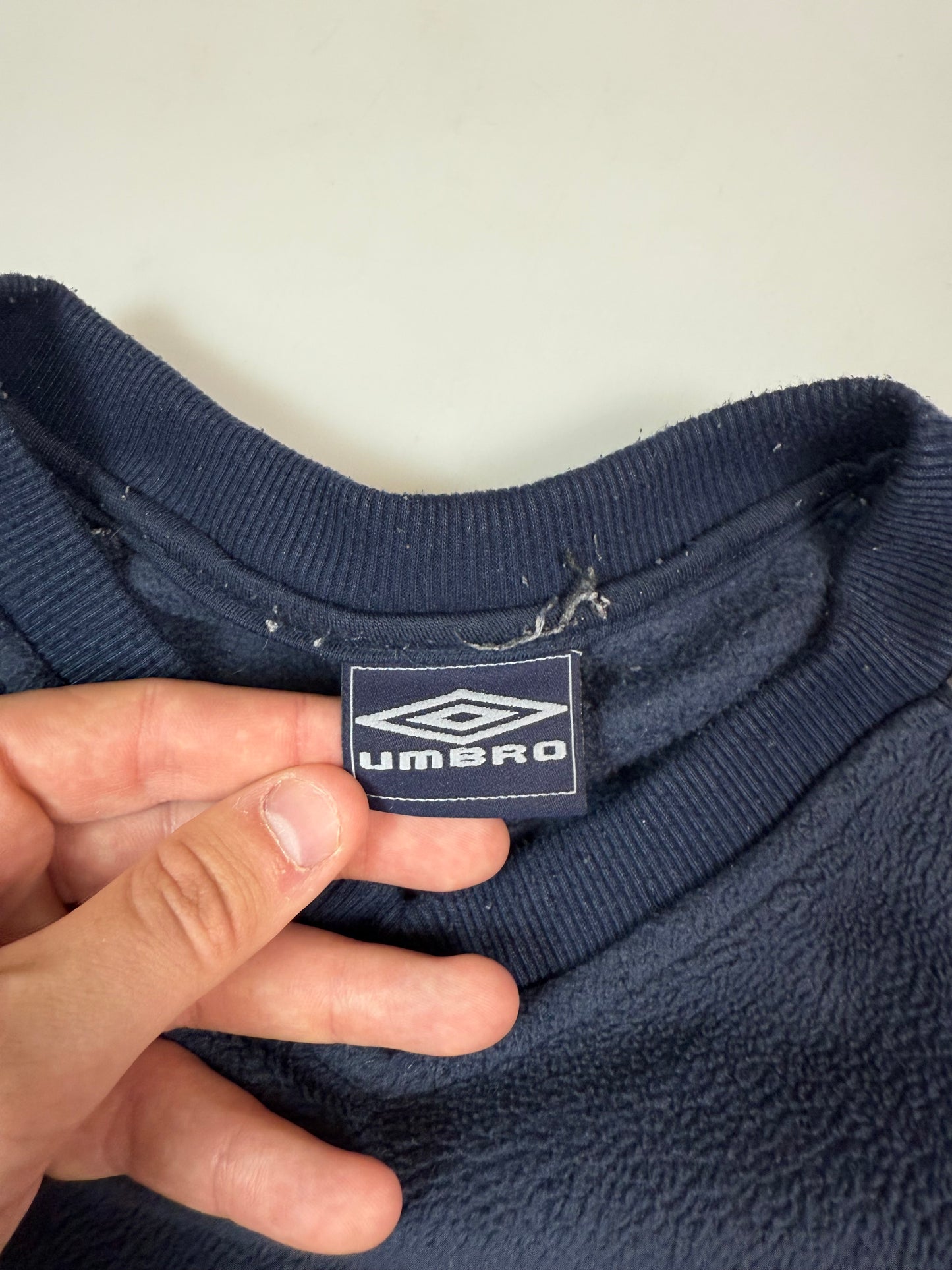 Vintage Umbro centre logo fleece sweatshirt (L)