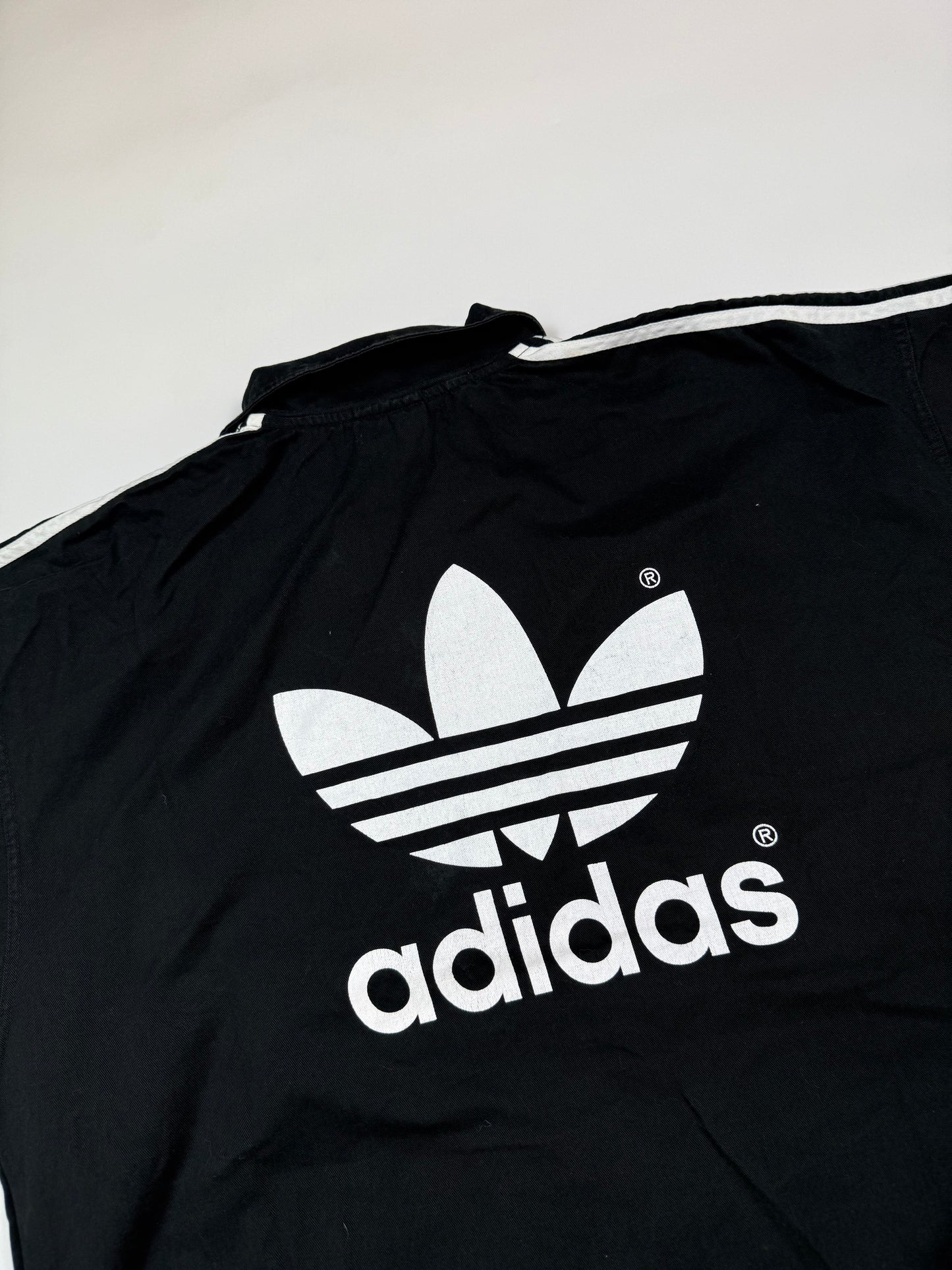 Vintage 90s Adidas football drill top (M)