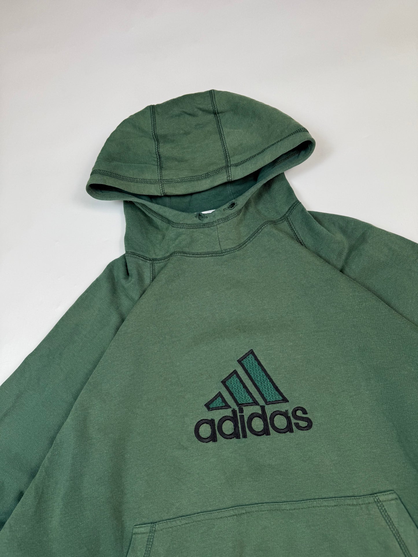Vintage 90s Adidas centre logo hoodie (M)