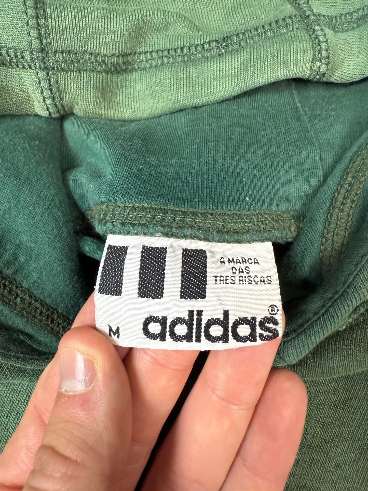 Vintage 90s Adidas centre logo hoodie (M)