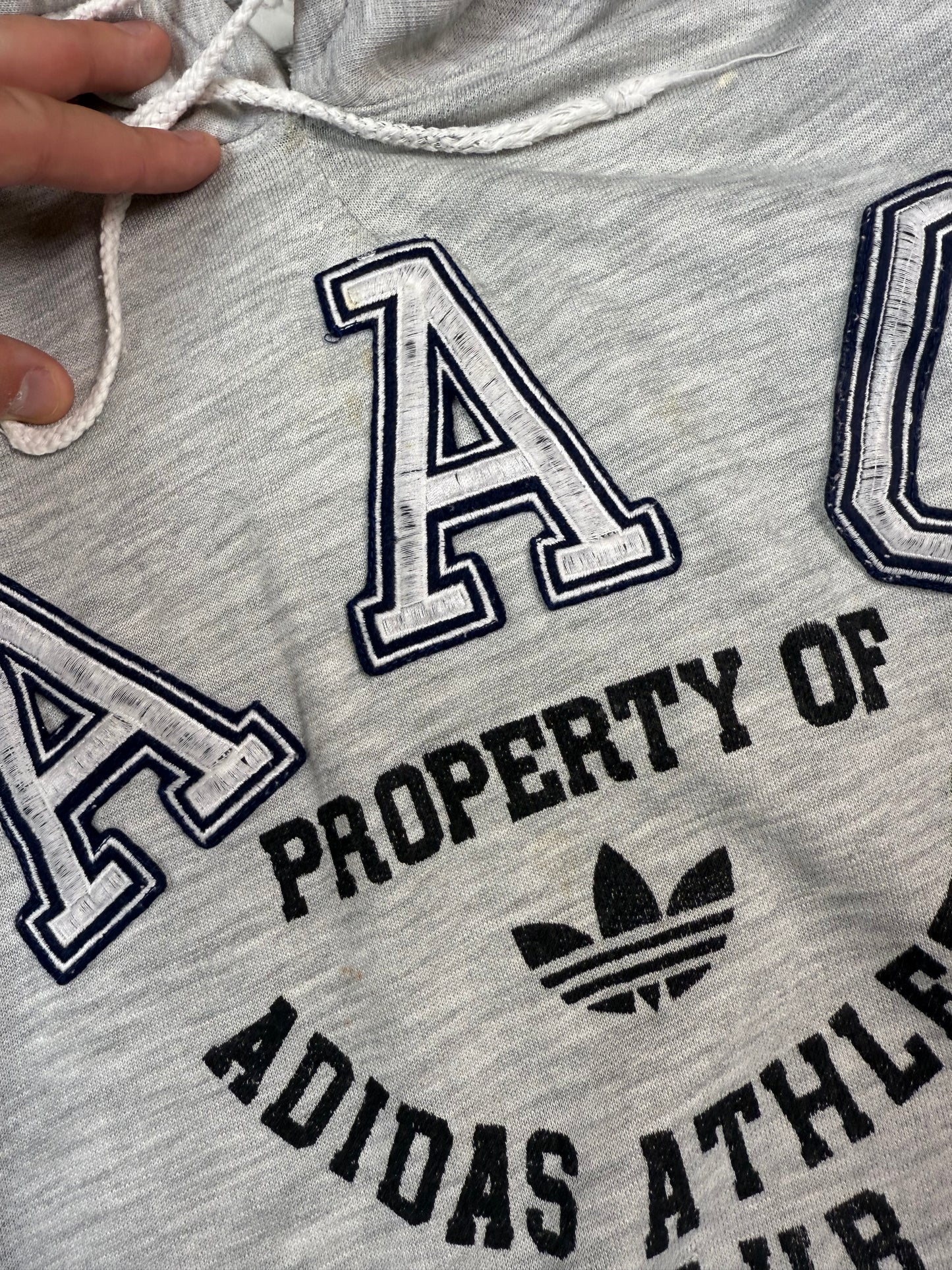 Vintage 90s Adidas athletic club AAC hoodie (M)