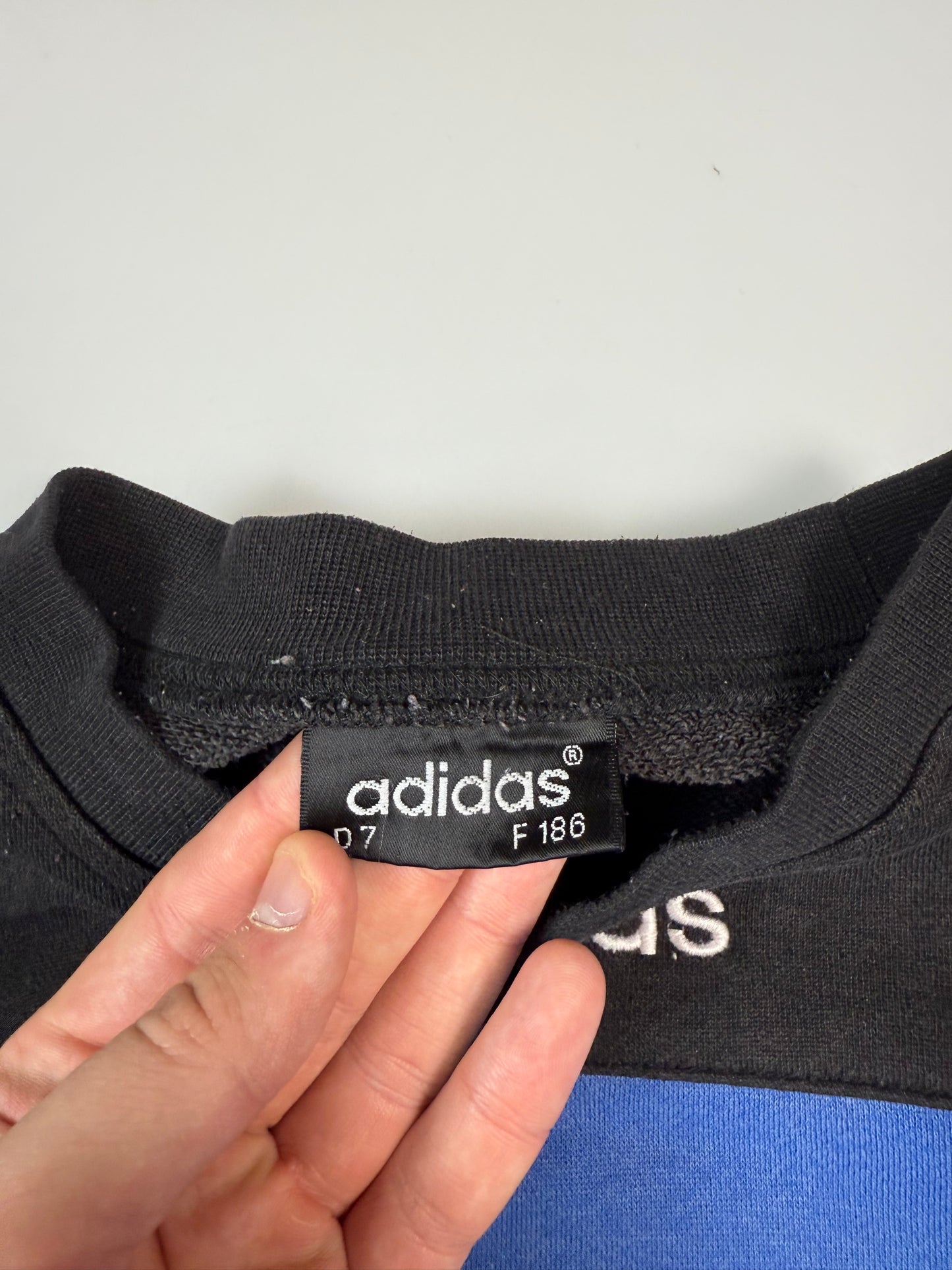 Vintage 90s Adidas originals colour block sweatshirt (L)