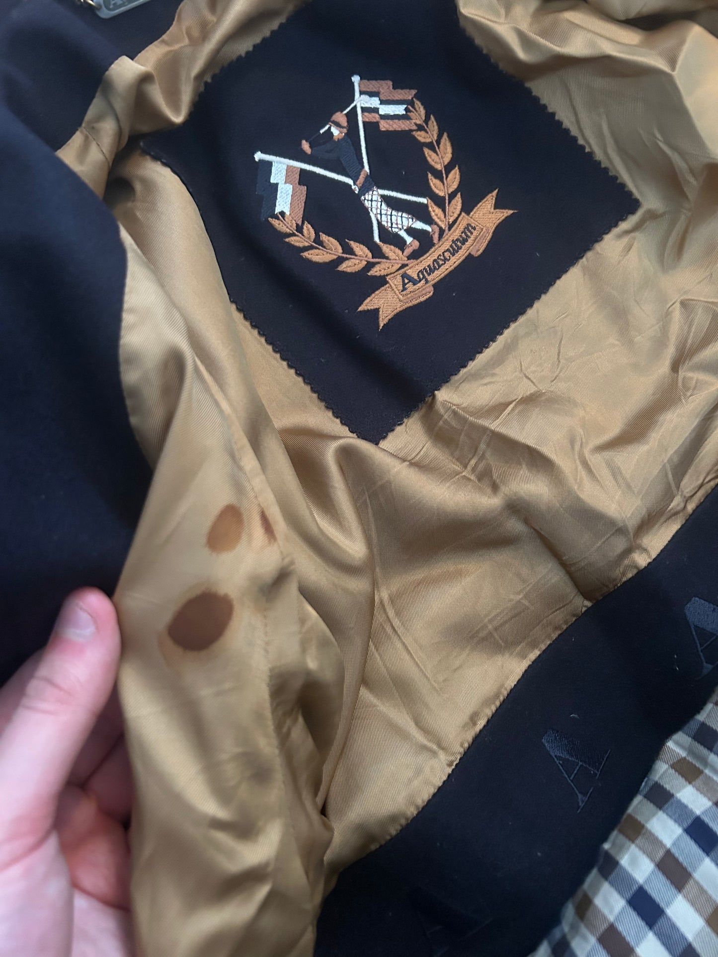 Vintage Aquascutum golf wool coat (M)