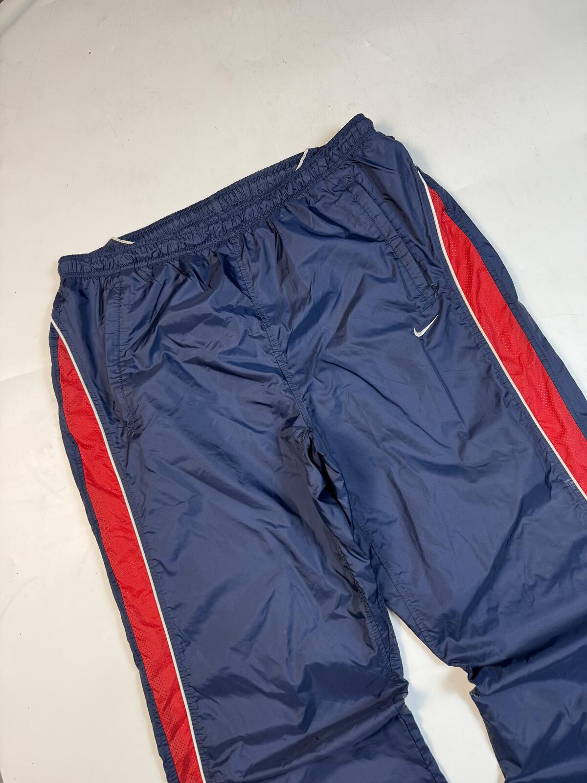 Vintage Y2K Nike side stripe baggy track pants (XL)