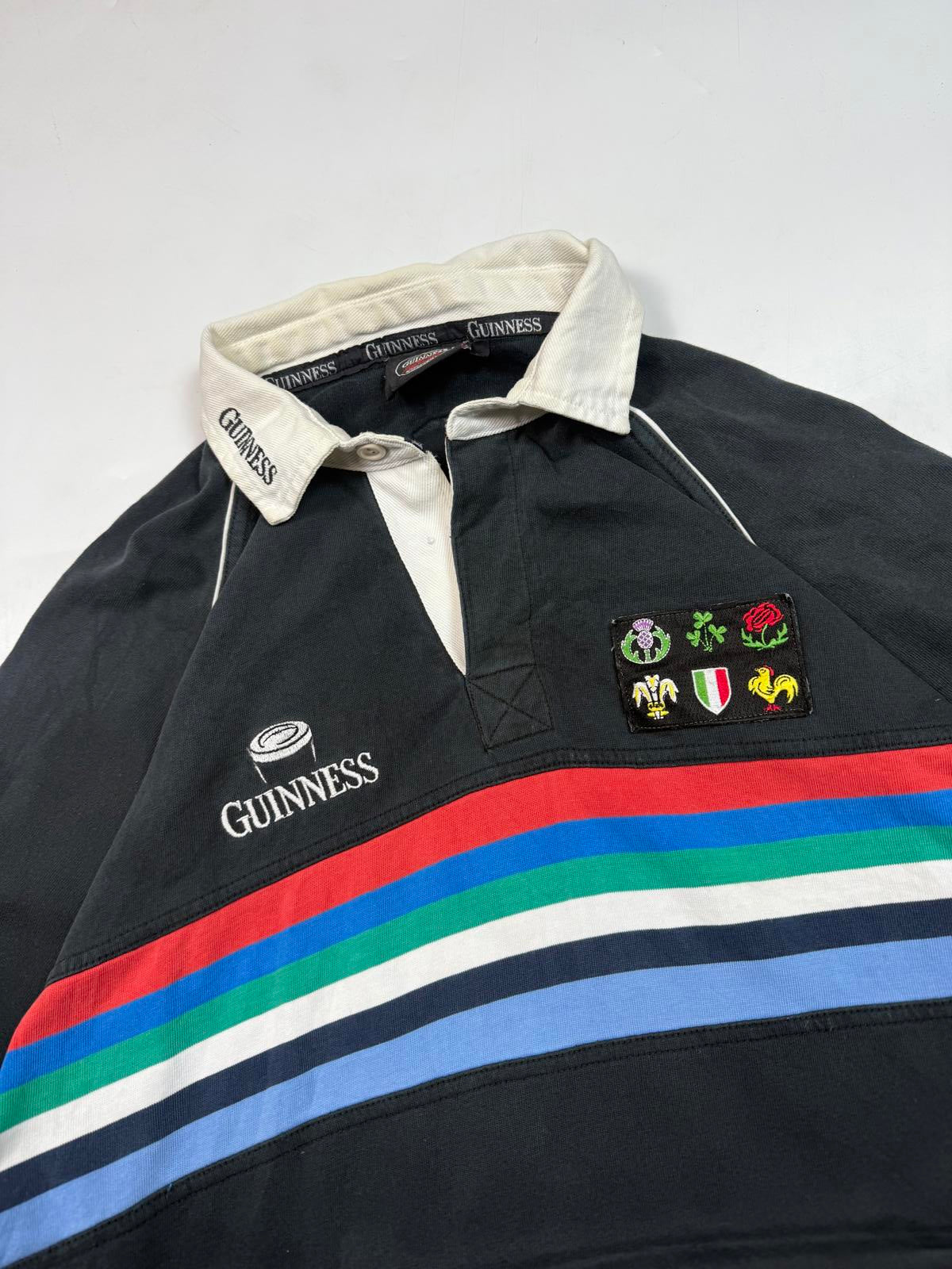 Vintage Guinness six nations rugby union shirt (XL)