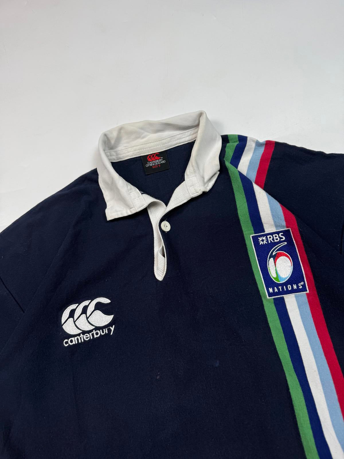 Vintage Canterbury six nations rugby union shirt (S)