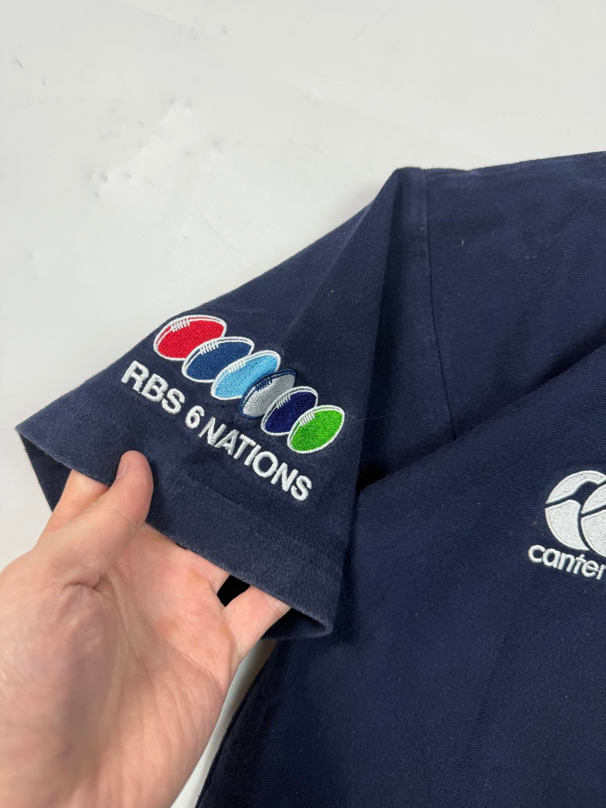 Vintage Canterbury six nations rugby union shirt (S)