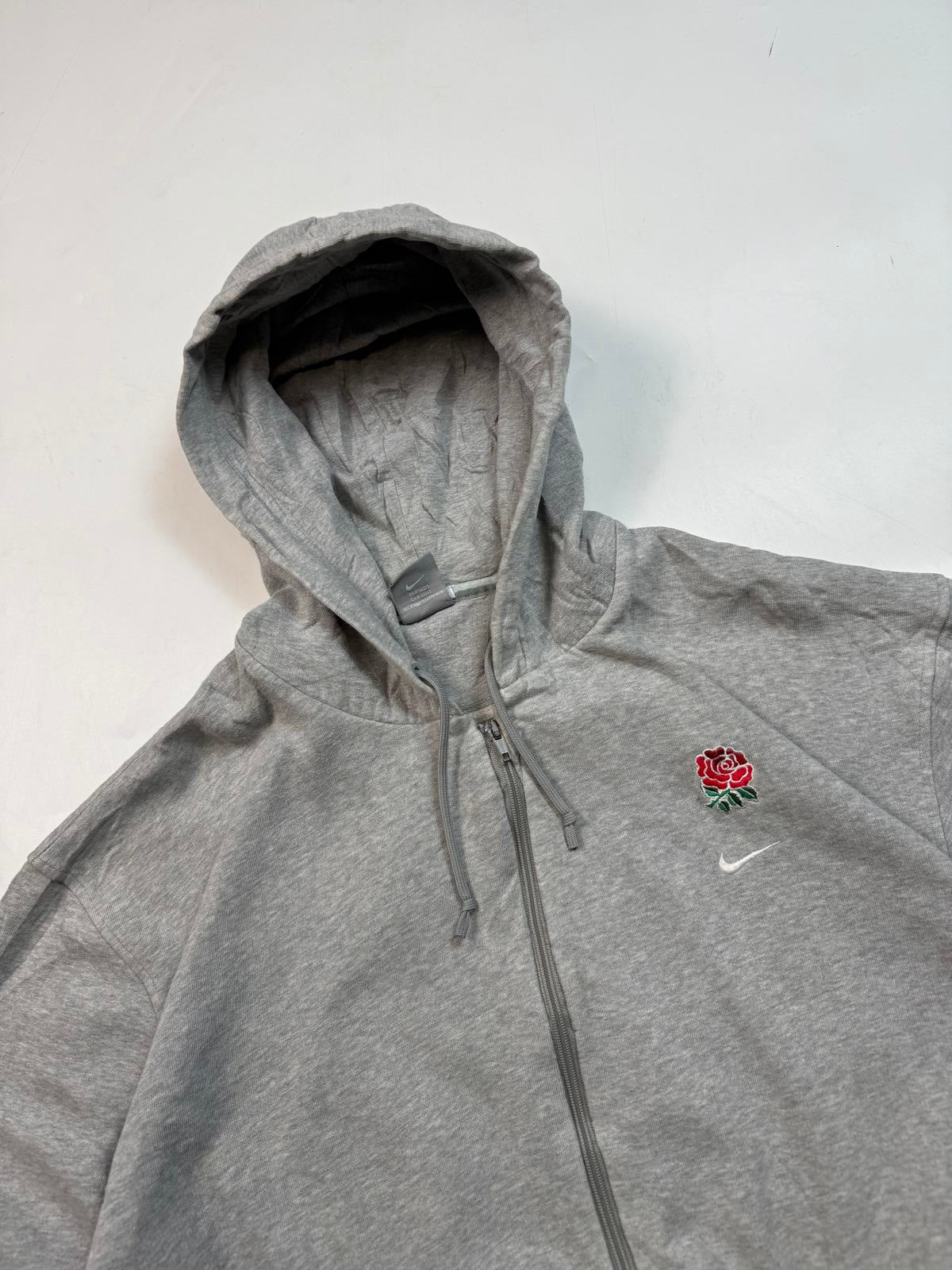 Vintage England rugby Nike full zip hoodie (XL)