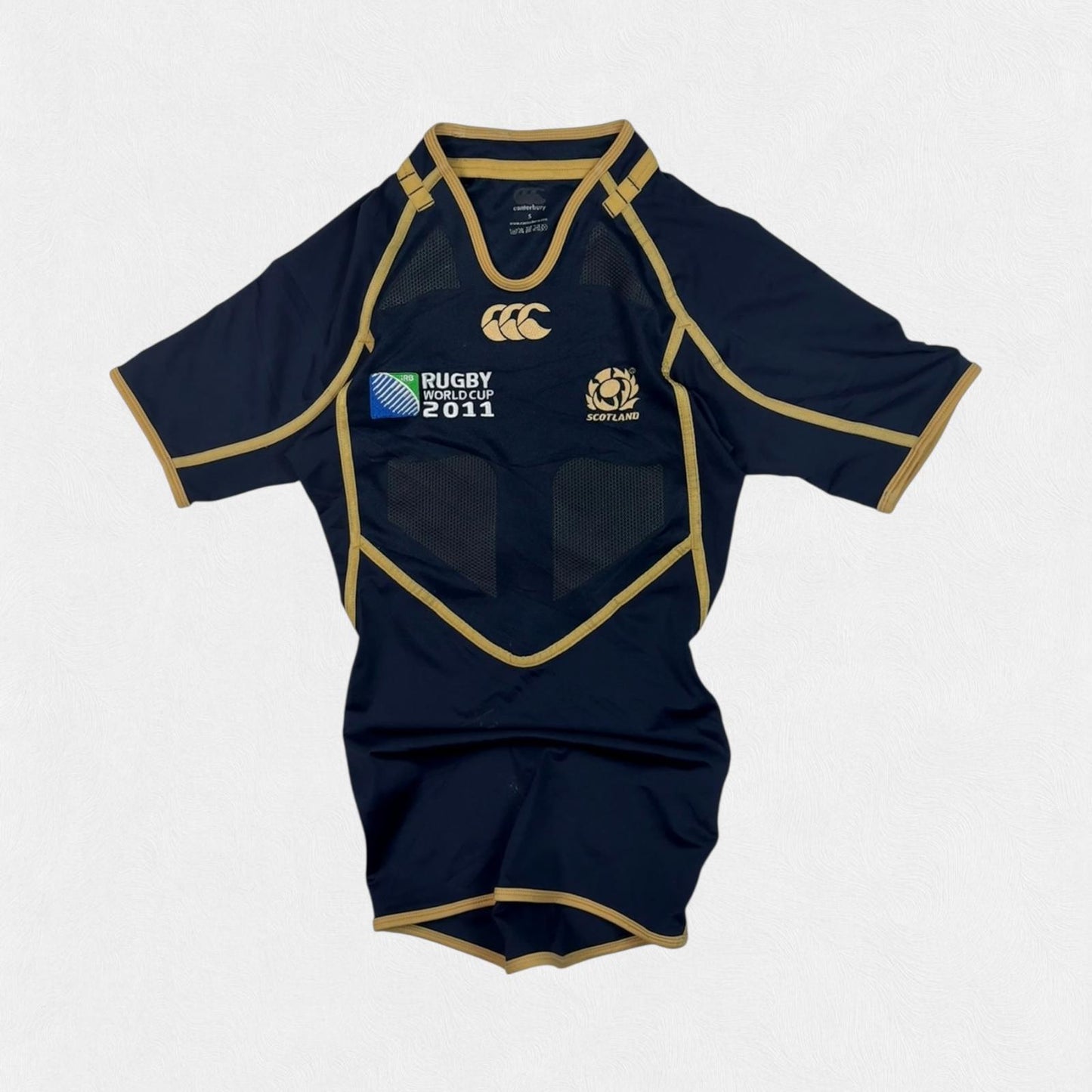 Scotland 2011 world cup Canterbury player pro rugby union shirt (S)