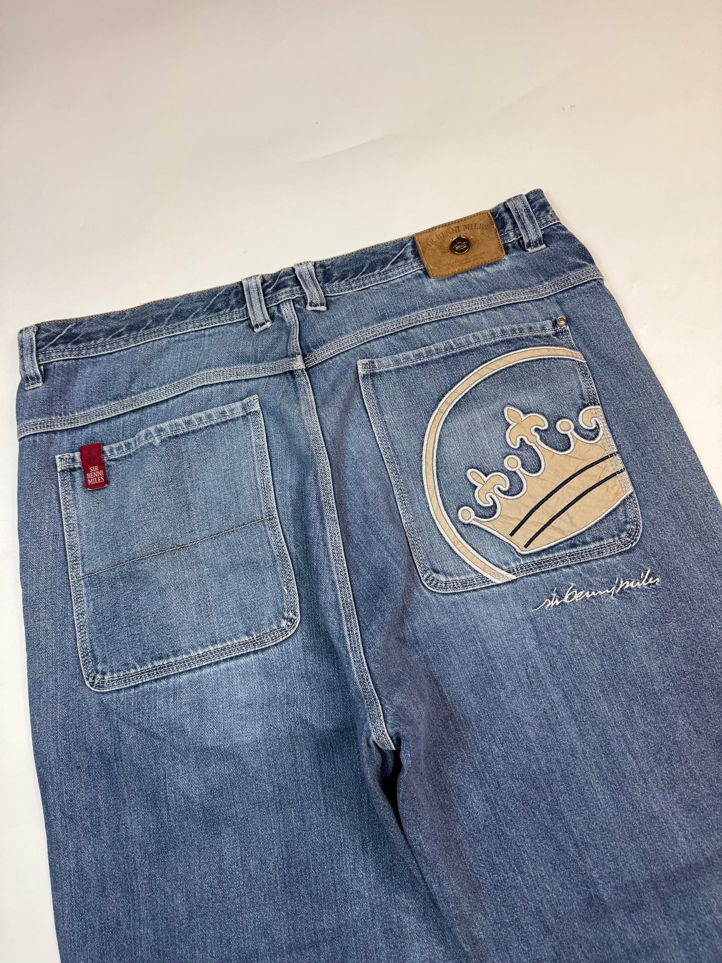 Vintage Sir Benni Miles baggy hip hop jeans (W40)
