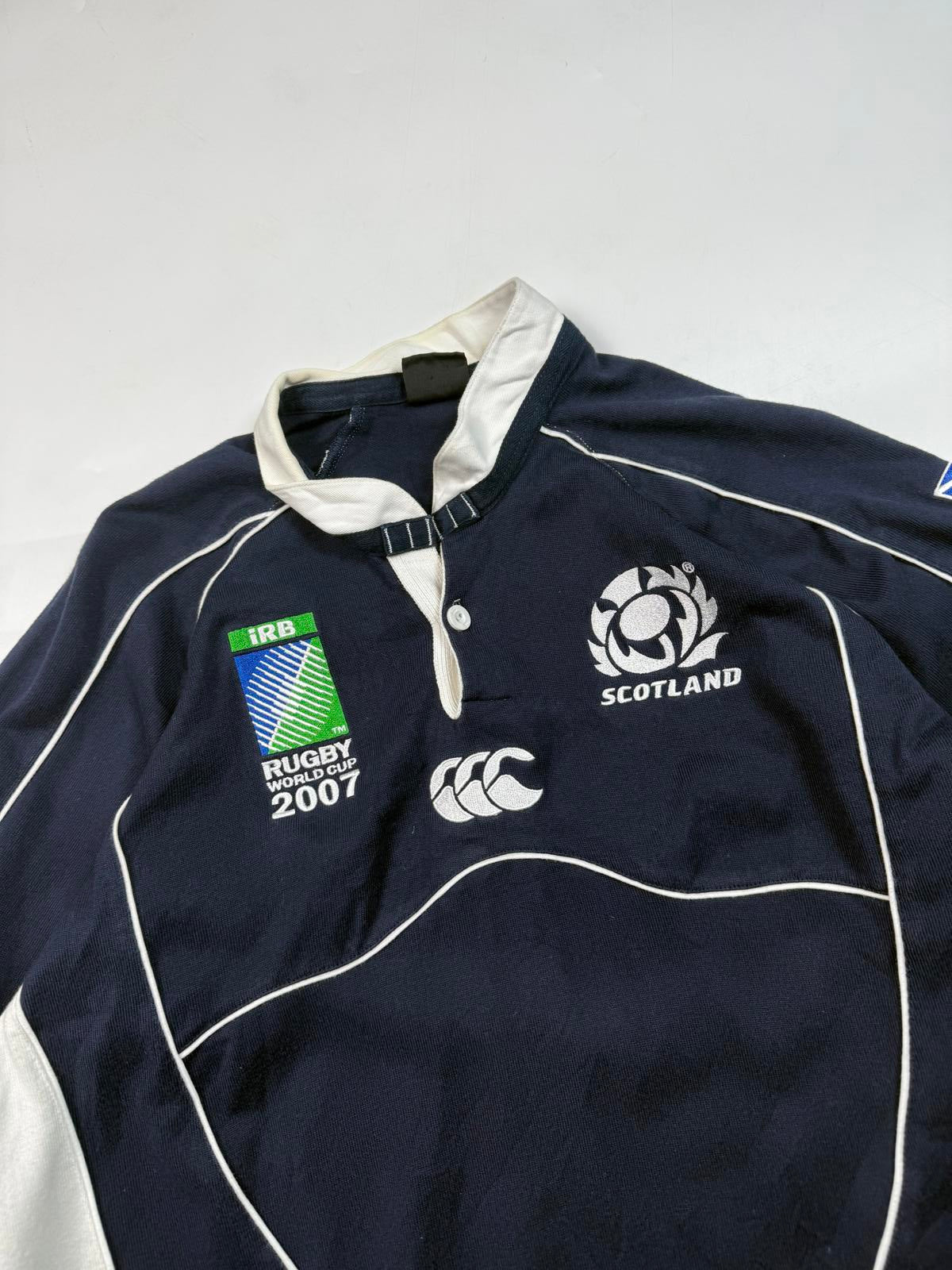 Vintage Scotland rugby world cup 2007 Canterbury rugby shirt (L)
