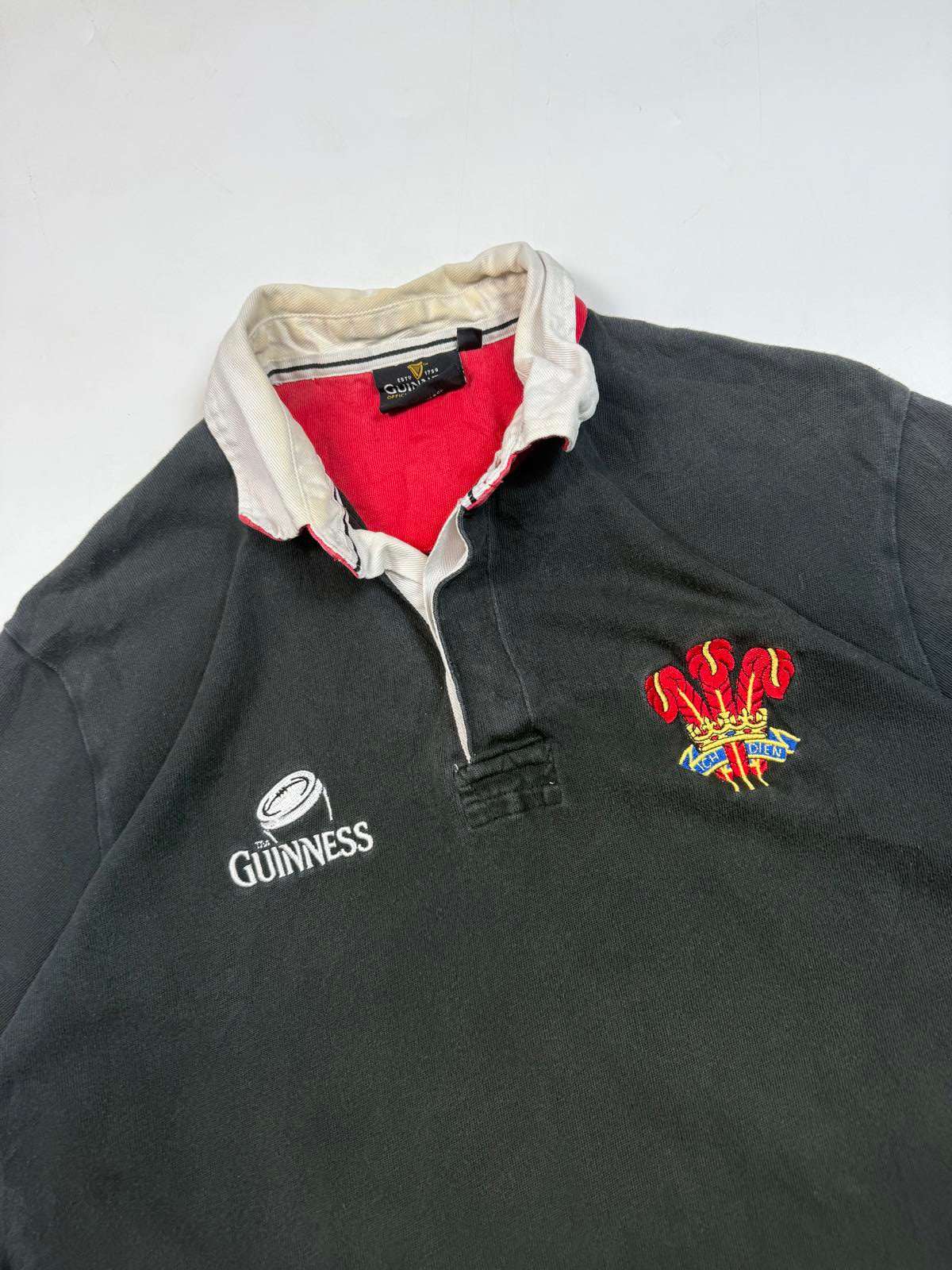 Vintage Wales Guinness Cotton Traders rugby shirt (L)
