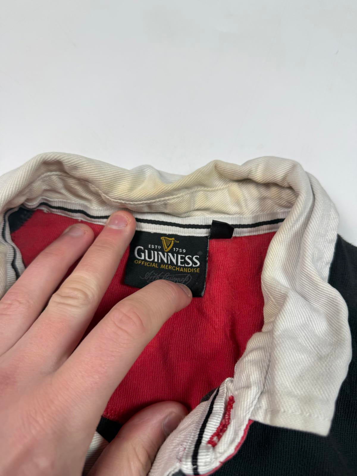 Vintage Wales Guinness Cotton Traders rugby shirt (L)