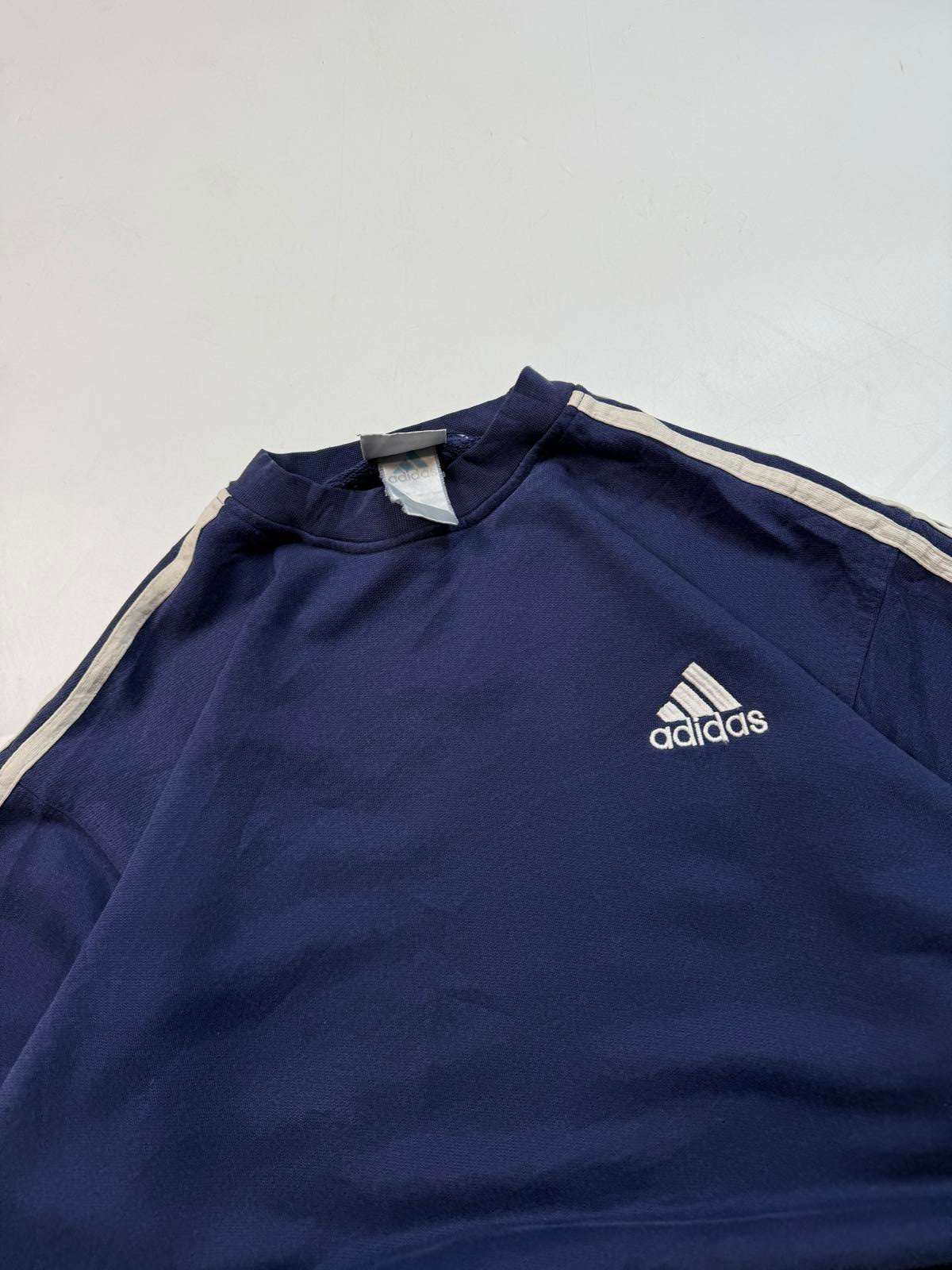 Vintage 90s Adidas side stripe sweatshirt (L)