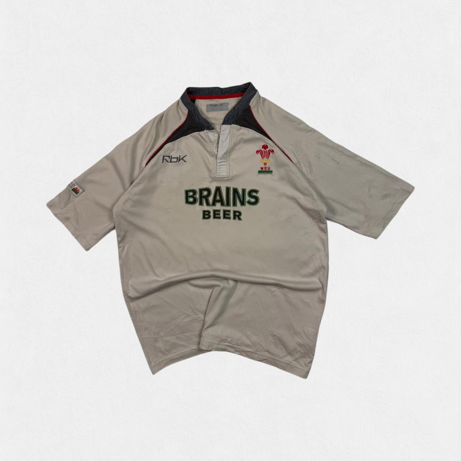 Vintage Wales 2005-07 Reebok away rugby union shirt (L)