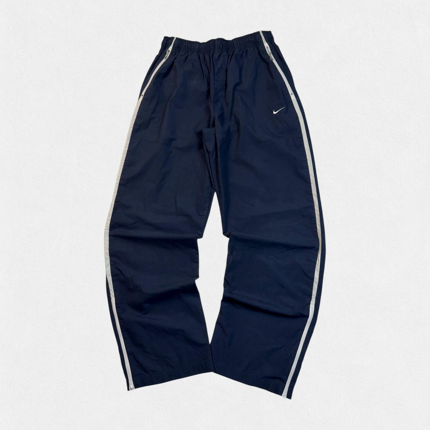 Vintage Y2K Nike side stripe baggy track pants (L)