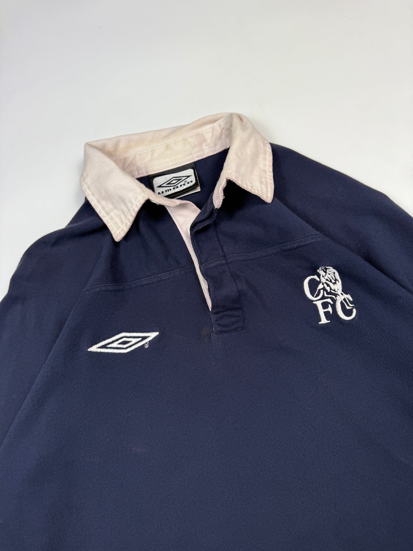 Vintage Chelsea 2001/02 Umbro football polo shirt (S)
