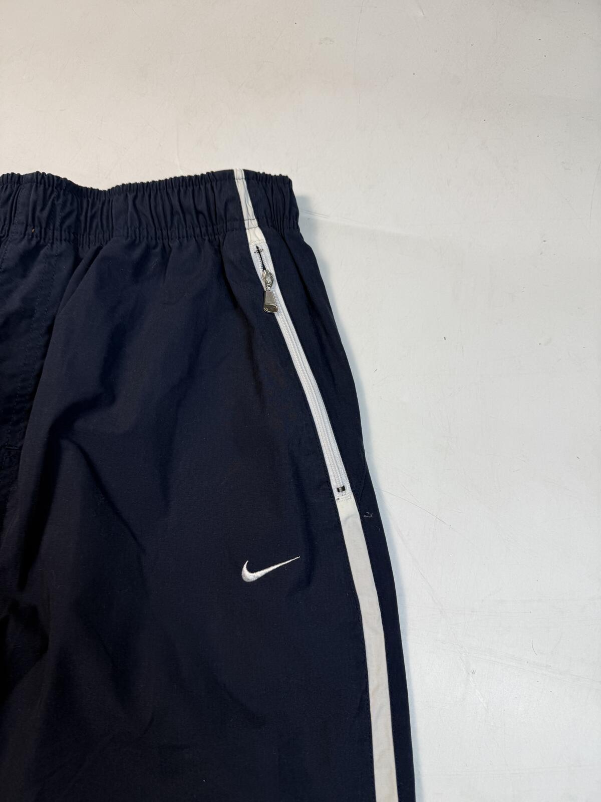Vintage Y2K Nike side stripe baggy track pants (L)
