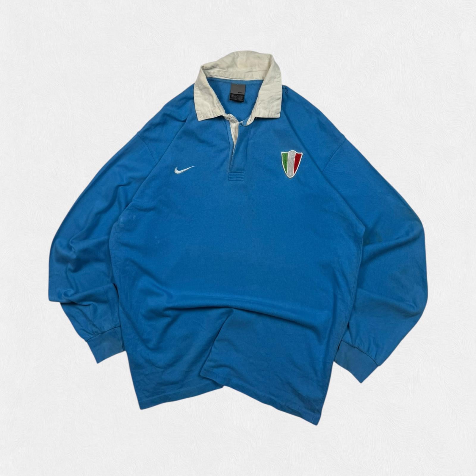 Vintage Italy 2000s Nike supporters rugby shirt (L)