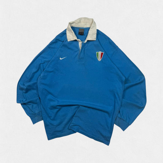 Vintage Italy 2000s Nike supporters rugby shirt (L)