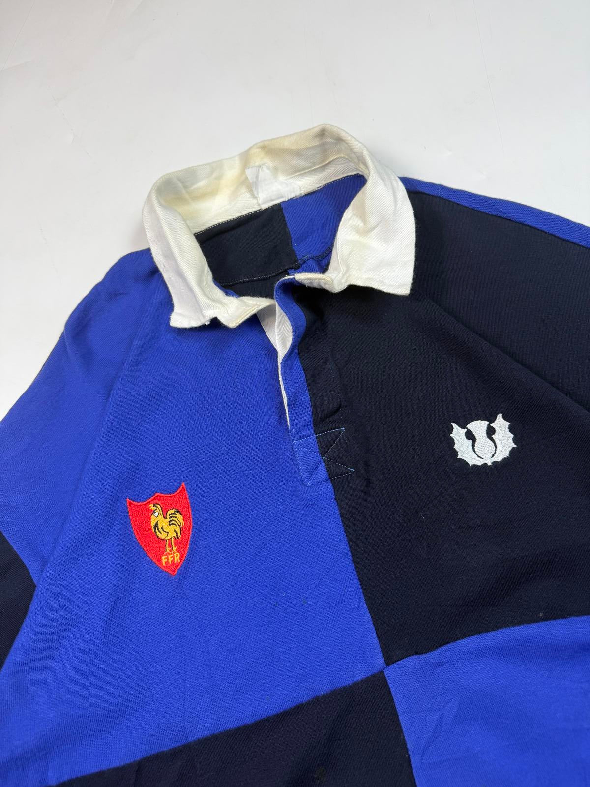 Vintage 90s Scotland v France rugby union shirt (XL)