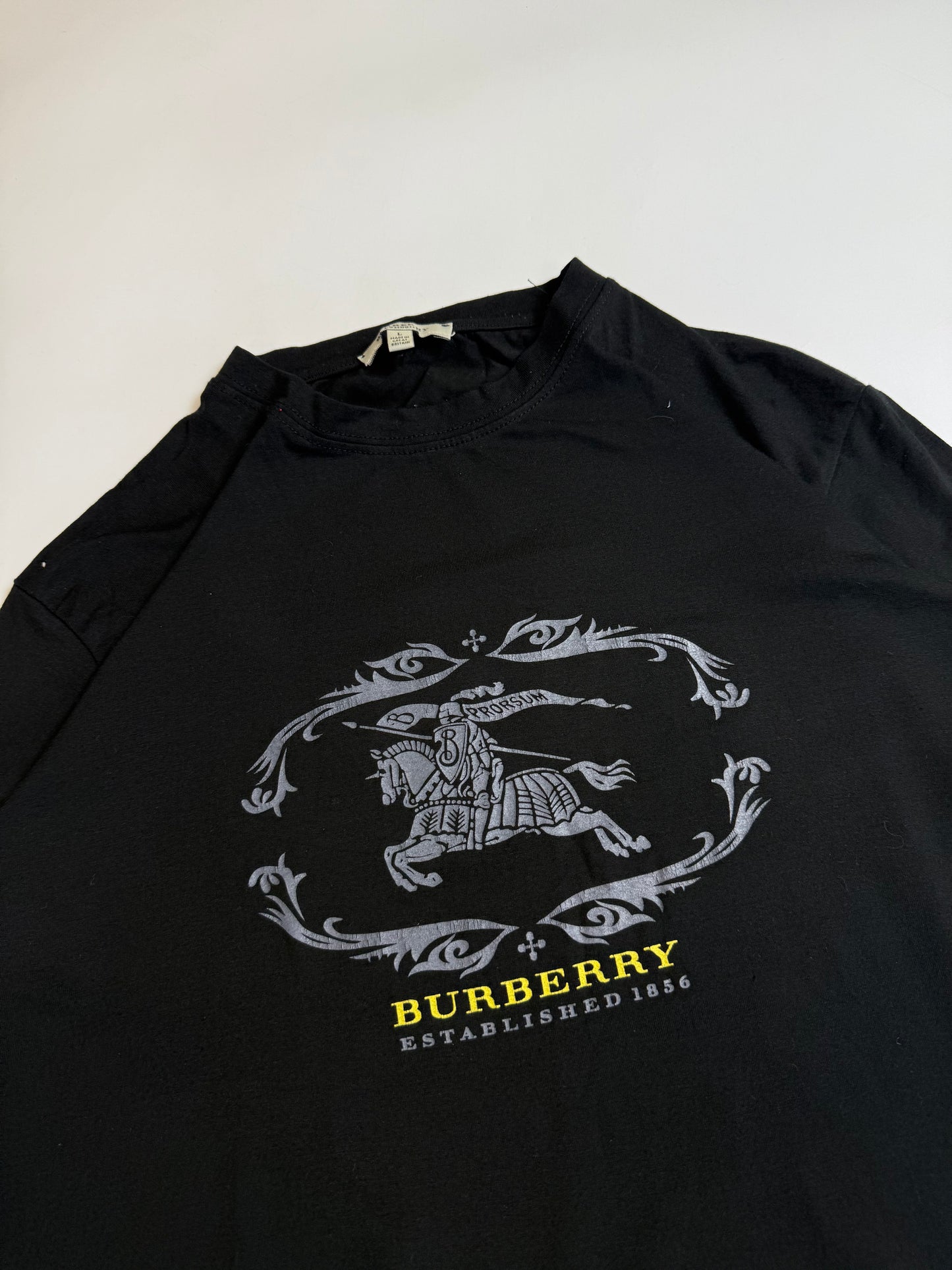 Burberry centre logo long sleeve tee (L)