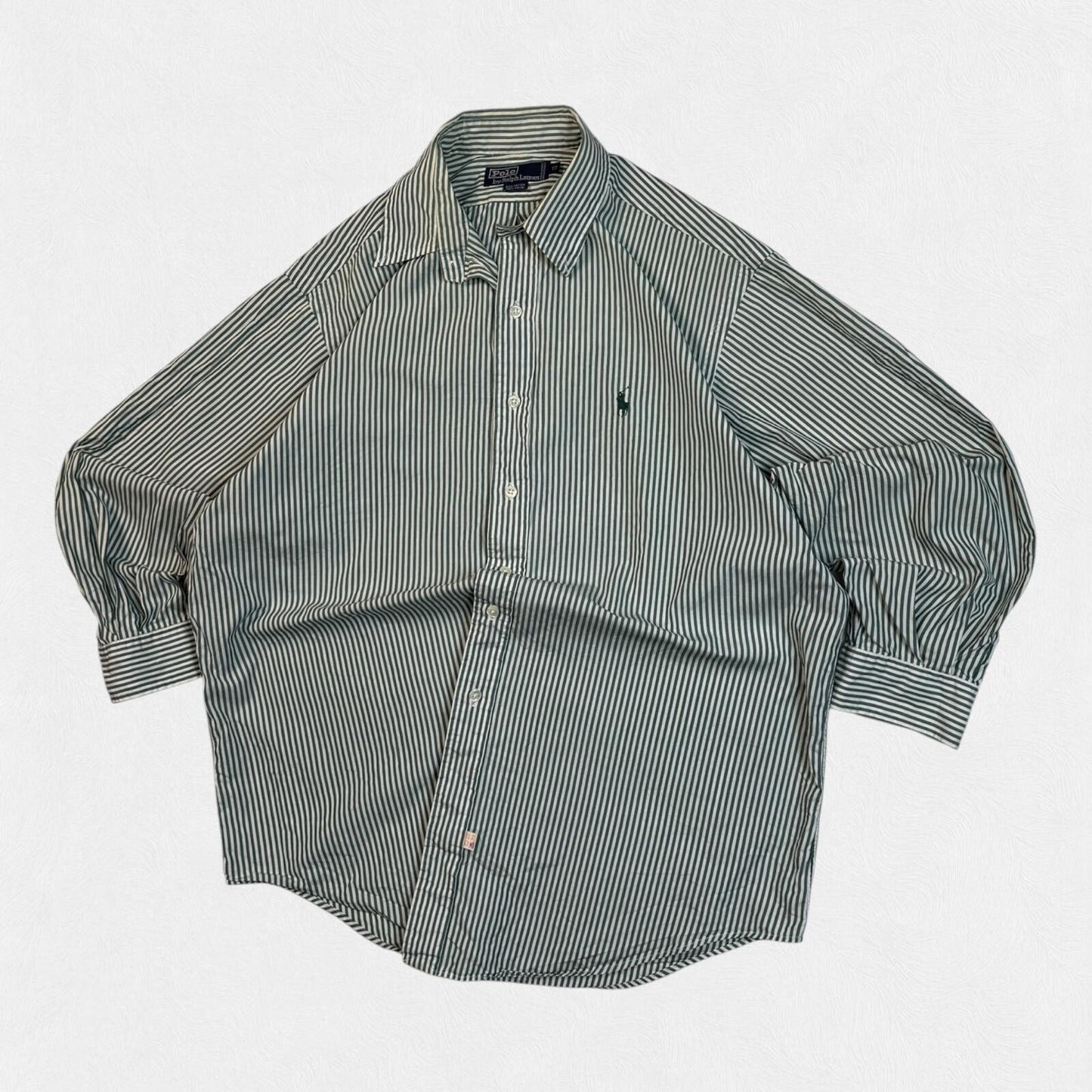 Vintage Polo Ralph Lauren striped button up shirt (XL)