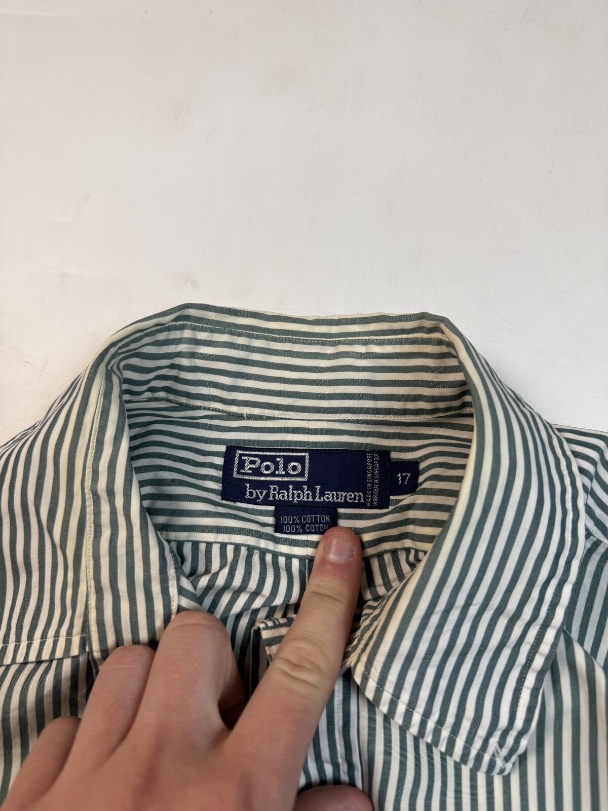 Vintage Polo Ralph Lauren striped button up shirt (XL)