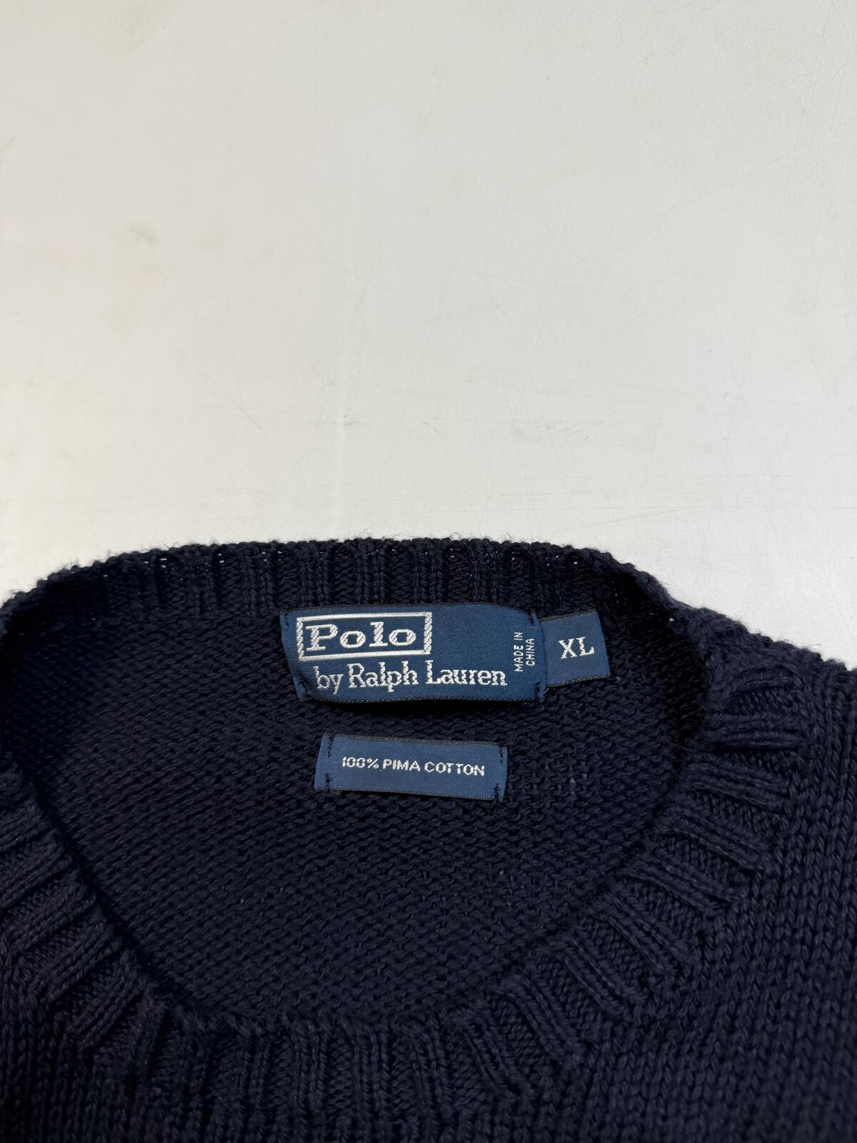 Vintage Y2K Polo Ralph Lauren knit sweater (XL)