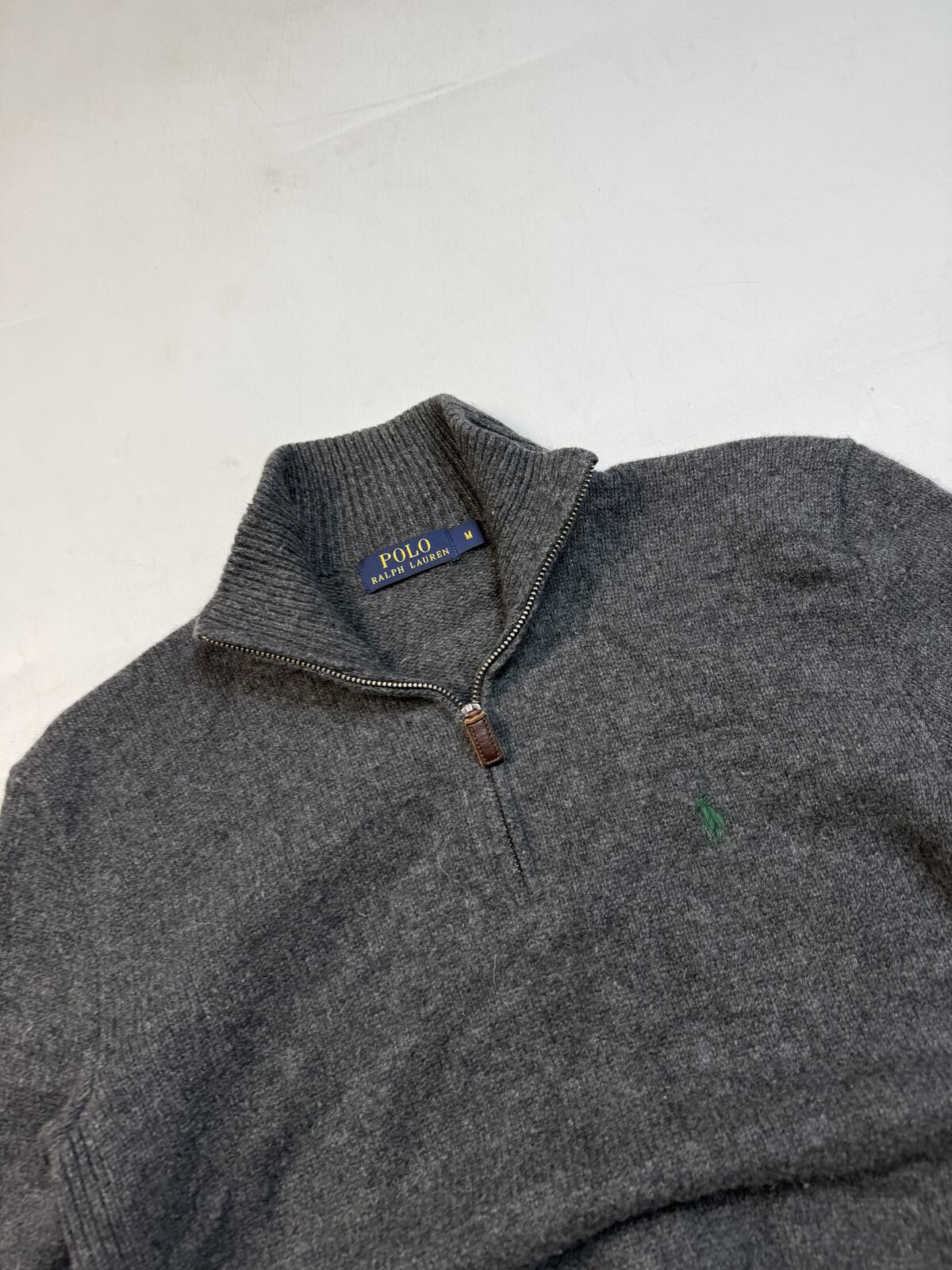 Polo Ralph Lauren quarter zip wool knit sweater (M)