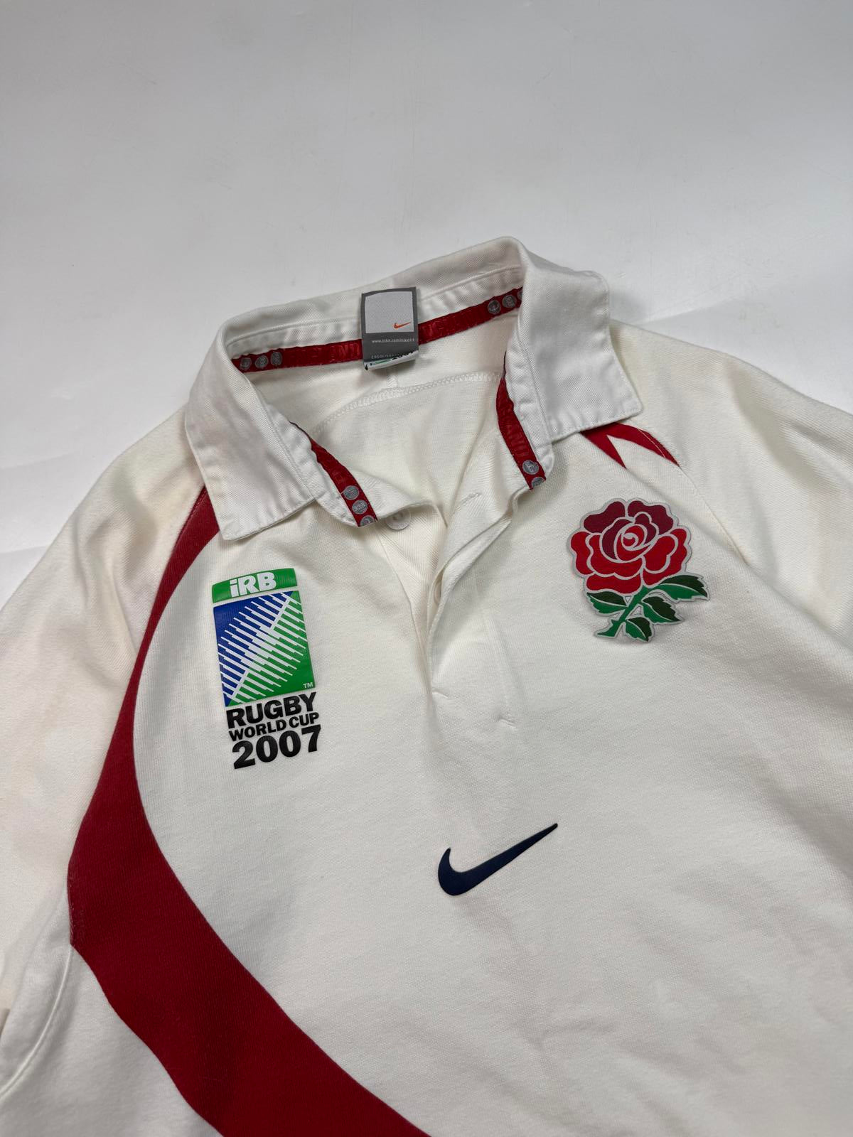 Vintage England rugby world cup 2007 Nike rugby shirt (L)